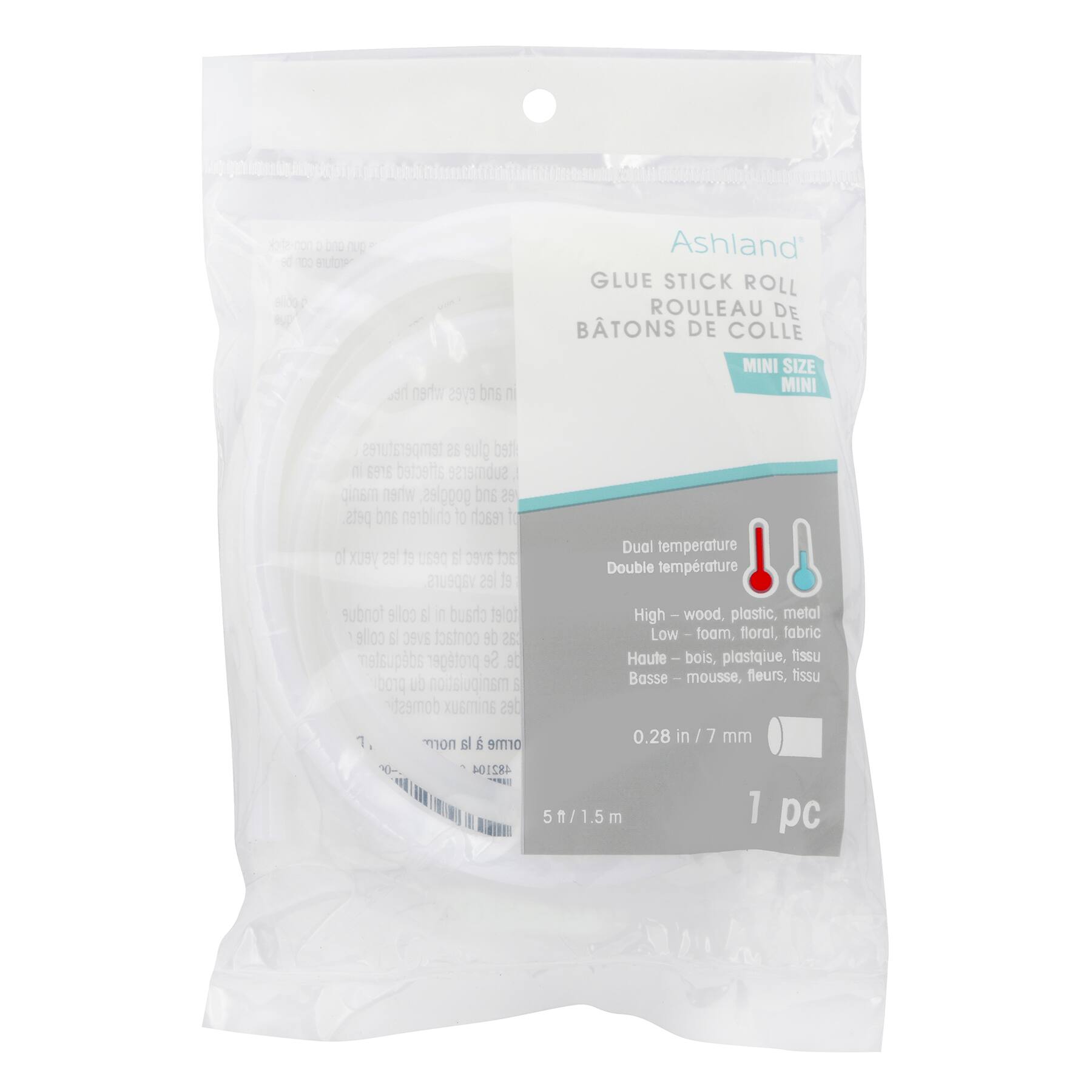 24 Pack: 5ft. Mini Dual Temperature Glue Stick Roll by Ashland®
