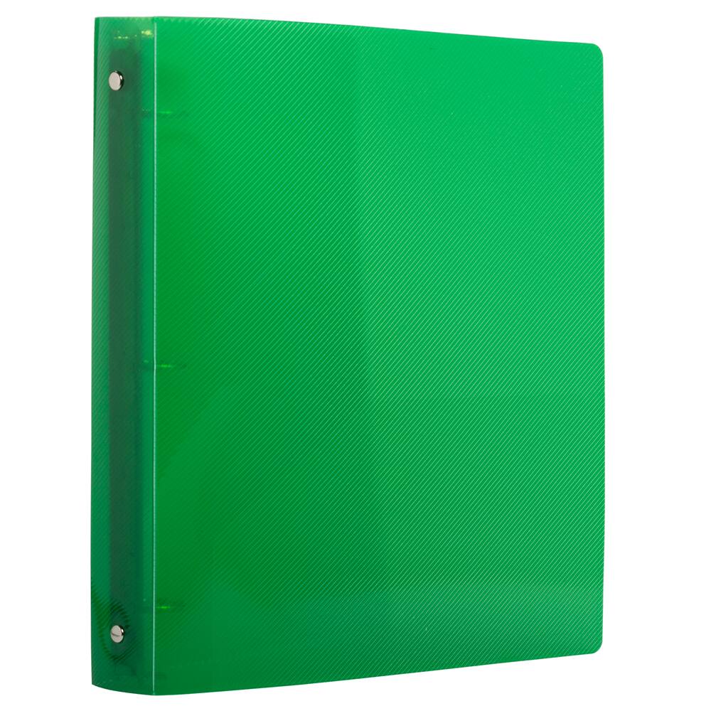 JAM Paper Glass Twill Plastic 3-Ring Binder