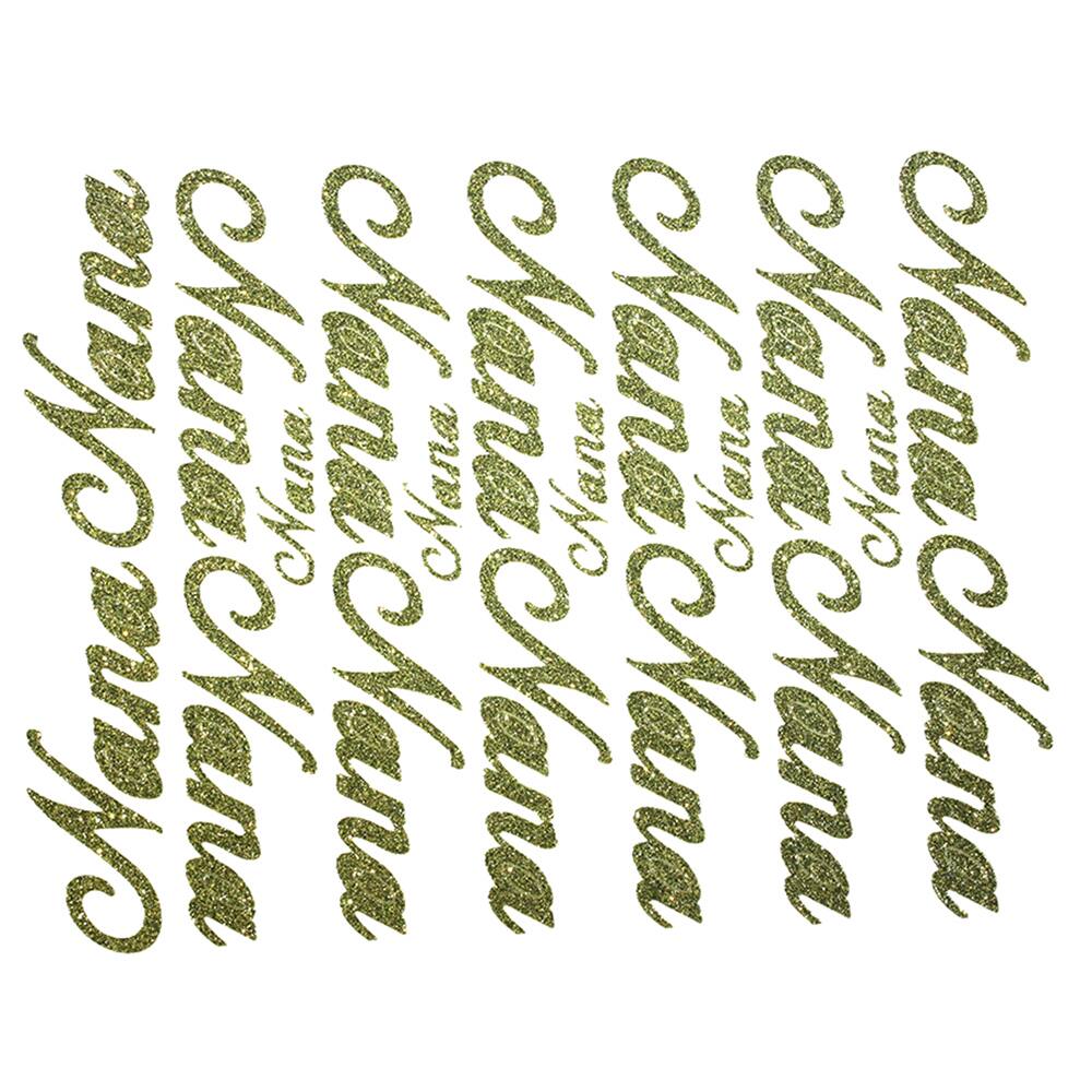 JAM Paper Nana Gold Script Floral Adhesive