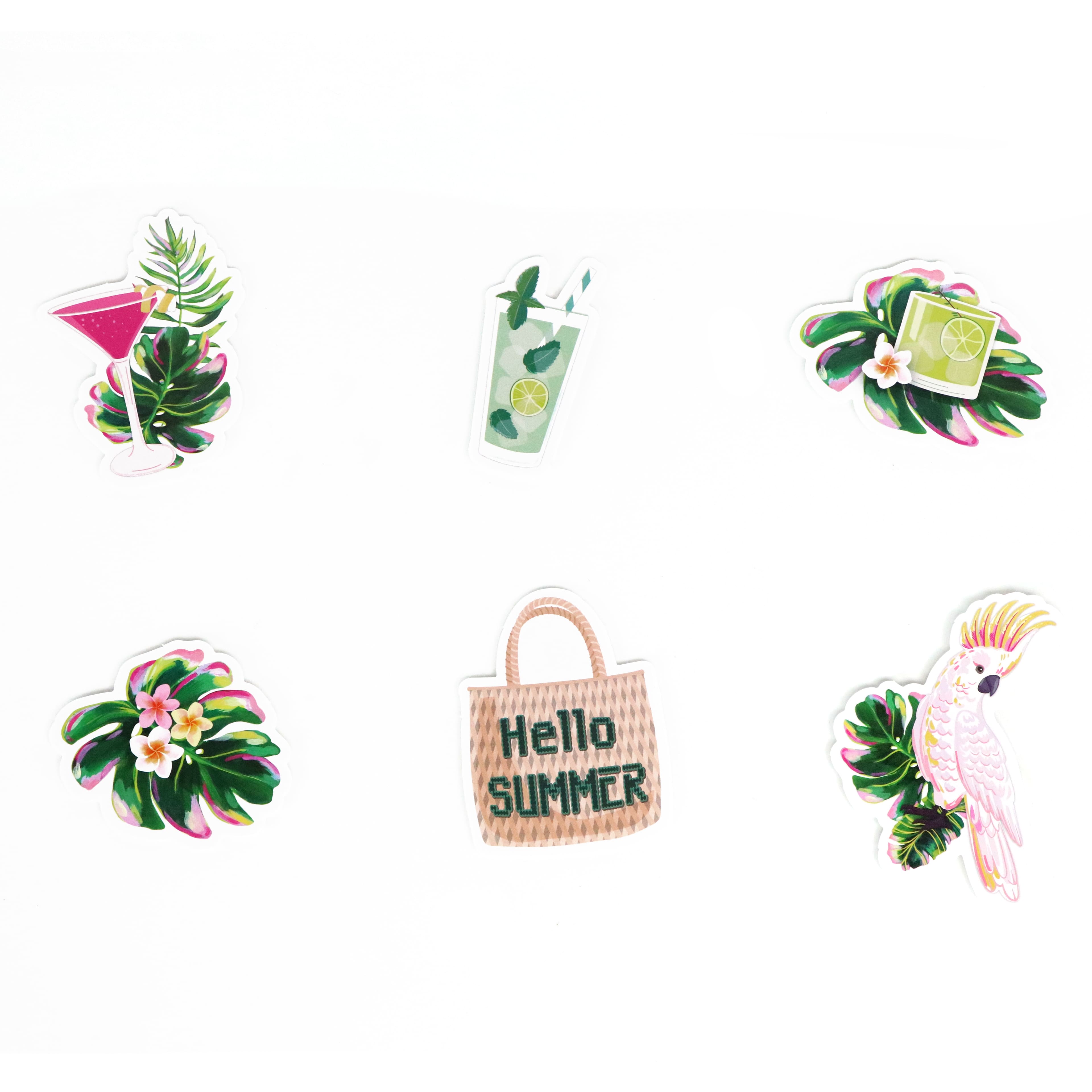 Tropical Leaves Vinyl Die Cut Stickers by Recollections&#x2122;
