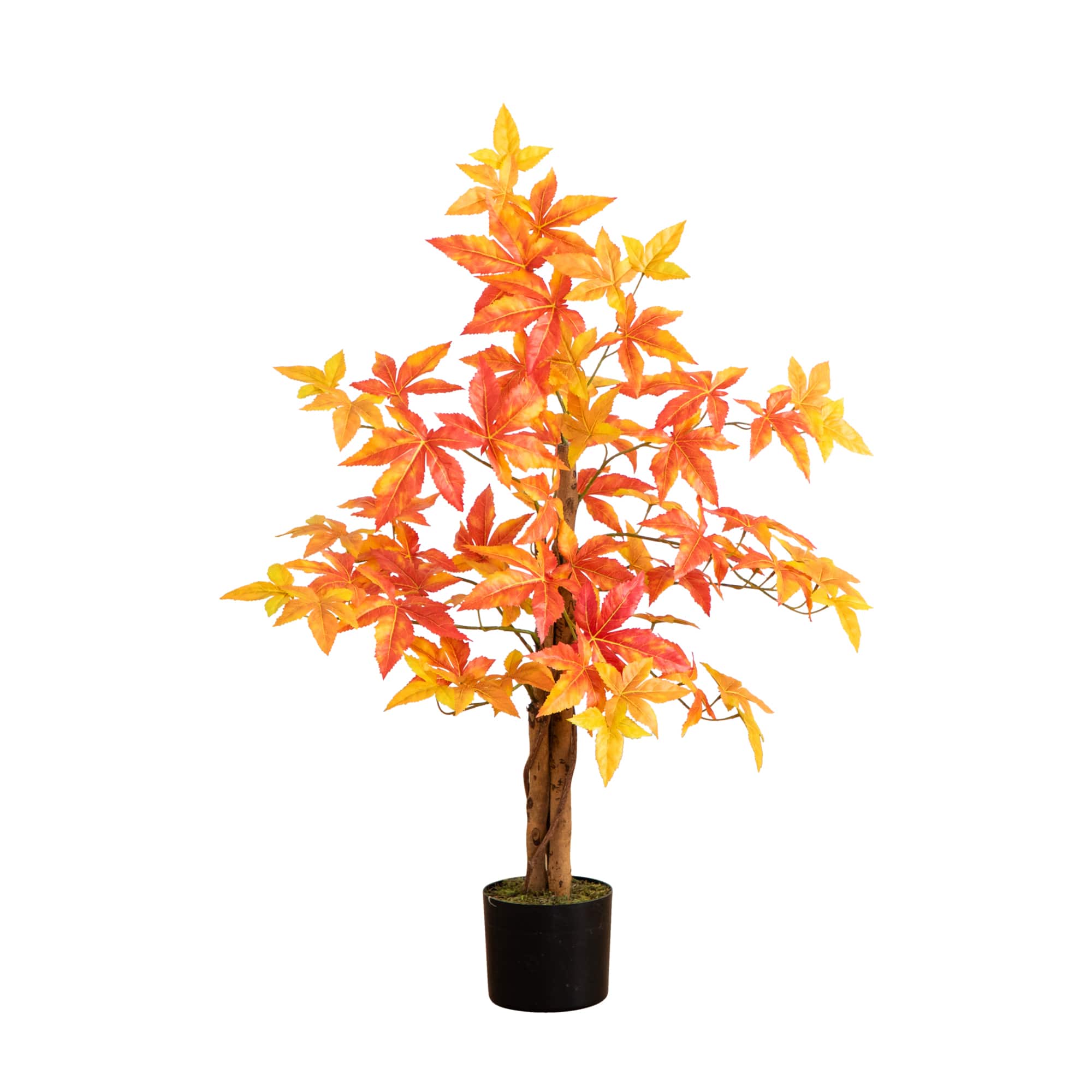 3ft. Deluxe Potted Artificial Autumn Maple Tree