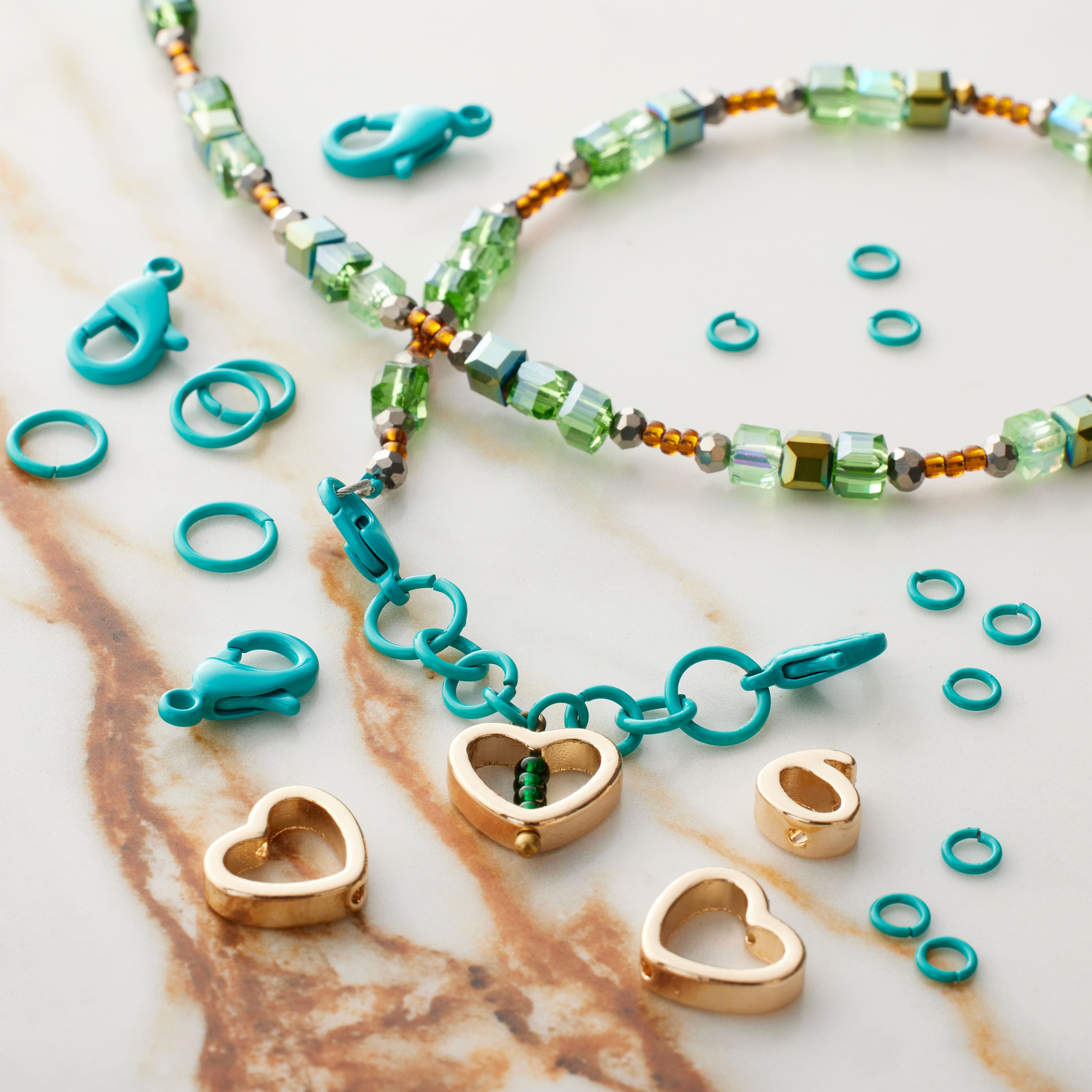 Gold Heart Bead Frames, 6ct. by Bead Landing&#x2122;