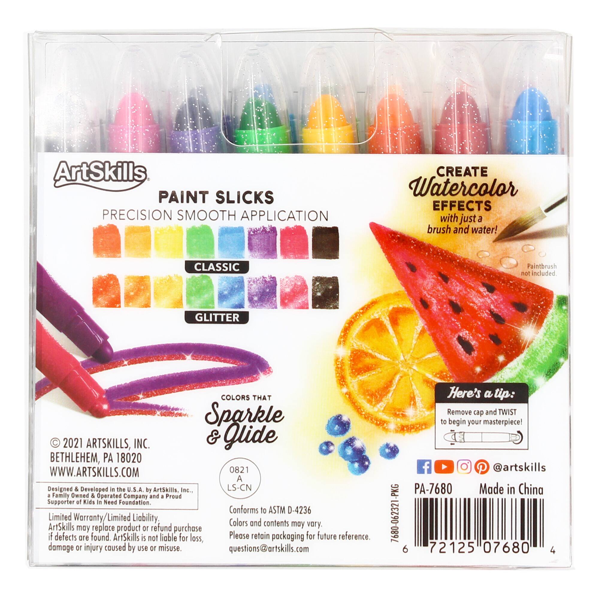 ArtSkills&#xAE; Kids Washable Tempera Paint Sticks