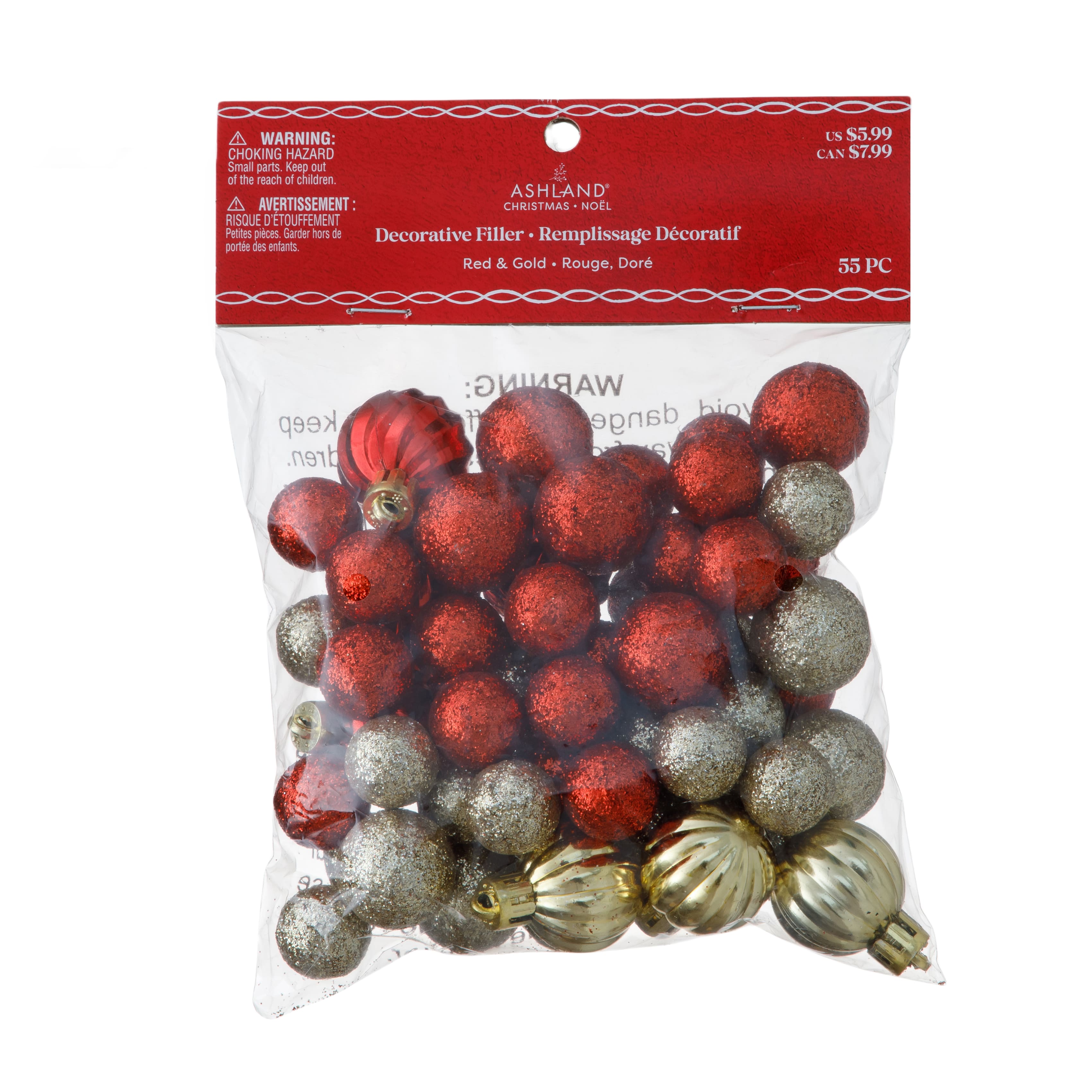 Red &#x26; Gold Decorative Filler, 55ct. by Ashland&#xAE;