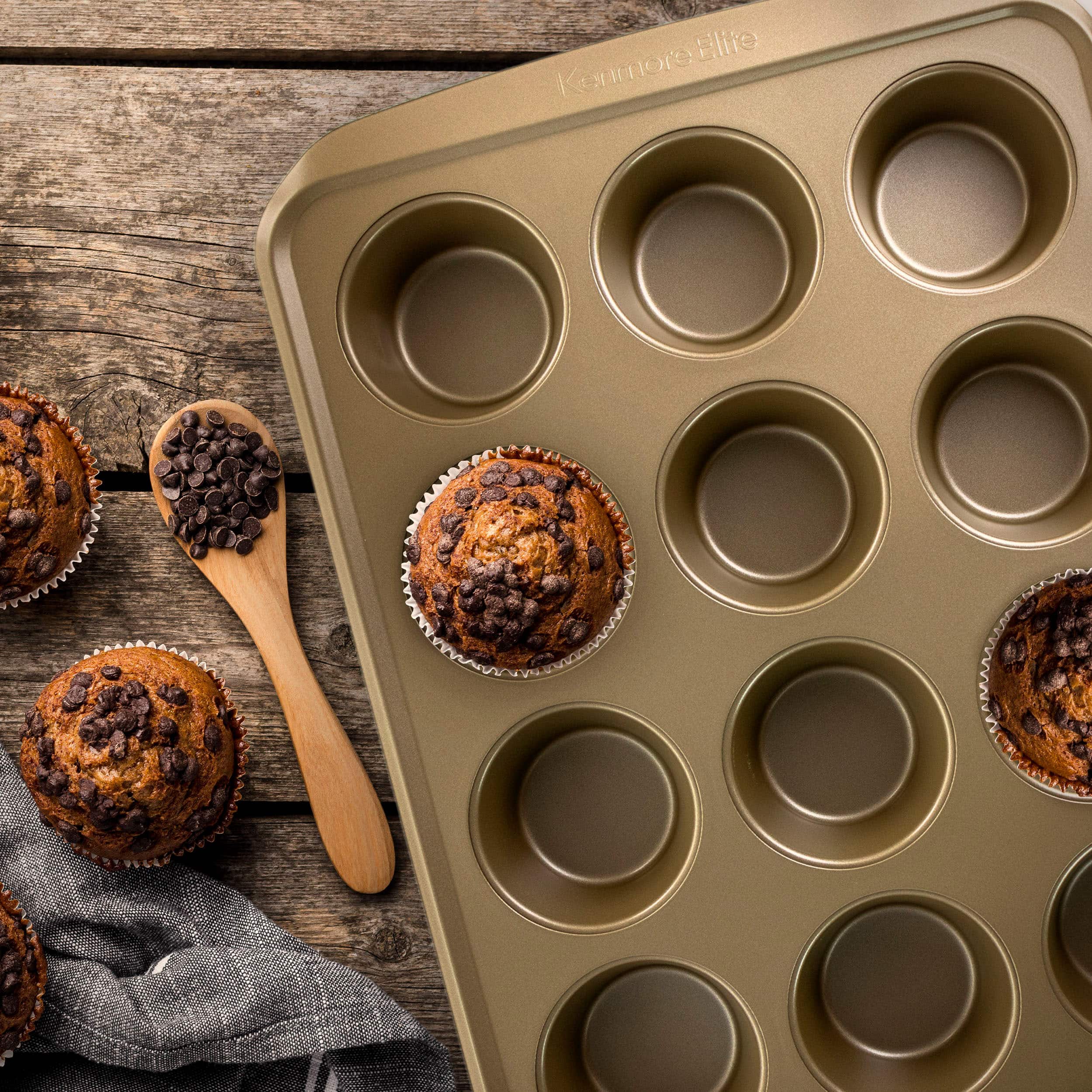 Kenmore Elite Prairie 12-Cup Nonstick Muffin Pan 