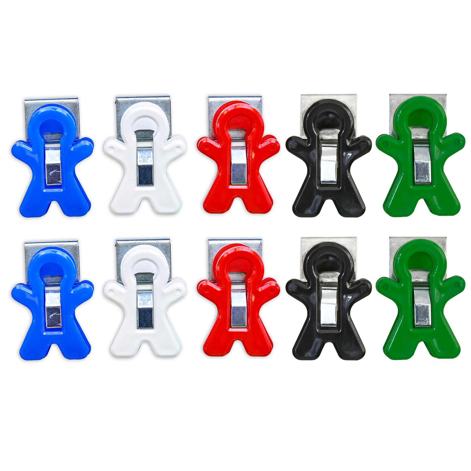 The Pencil Grip™ Magnet Man® Assorted Colors Magnetic Clips, 10ct.