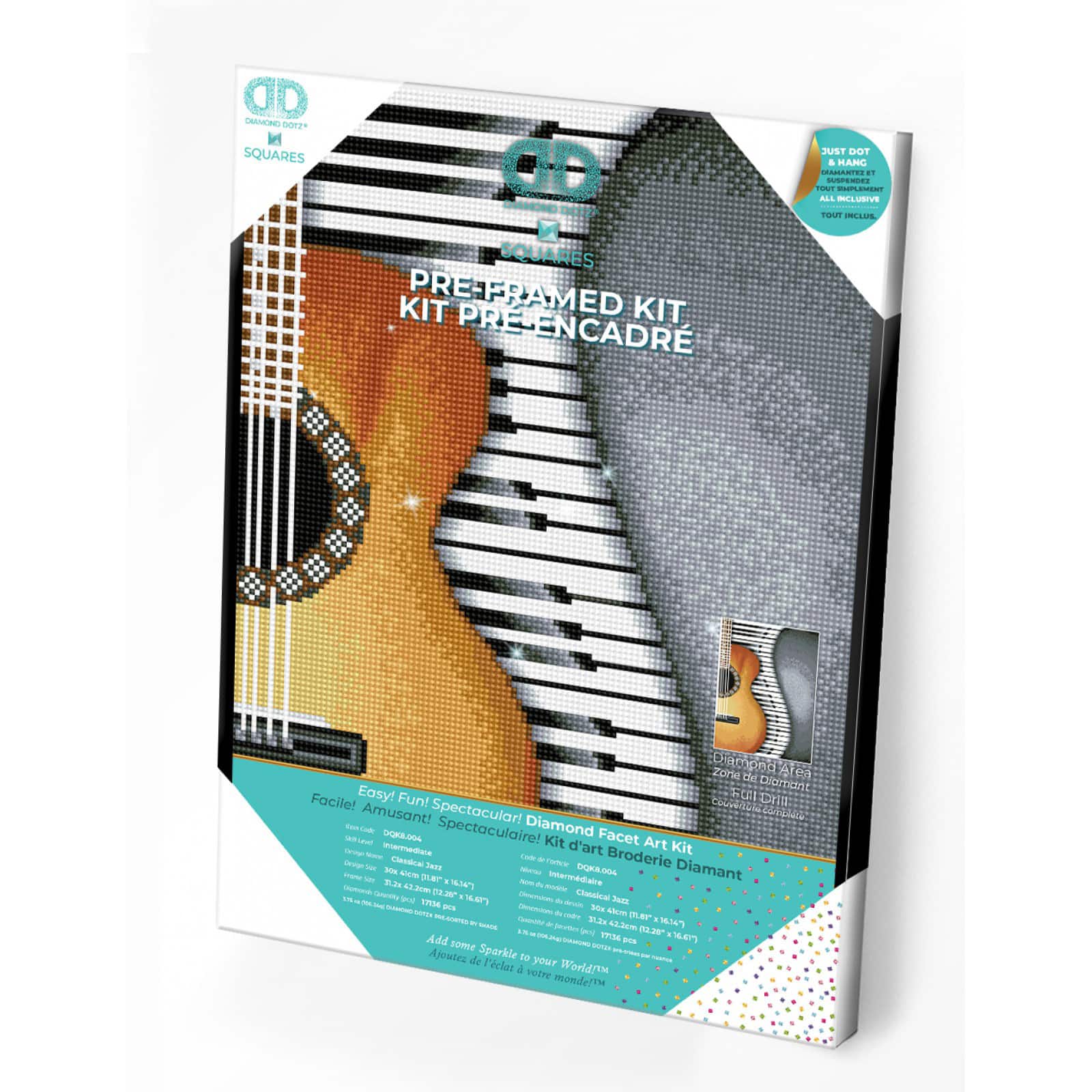 Diamond Dotz® Intermediate Classical Jazz Pre-Framed Diamond Painting Kit