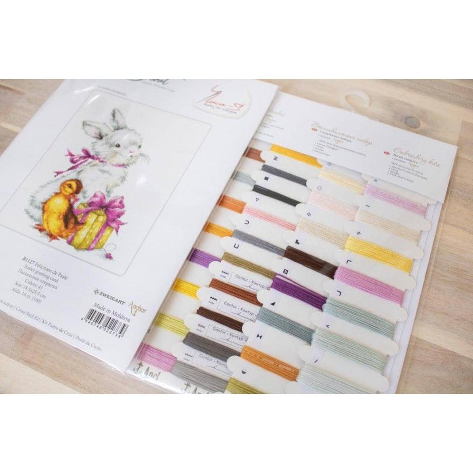 Luca-S Easter Greeting Card Counted Cross Stitch Kit