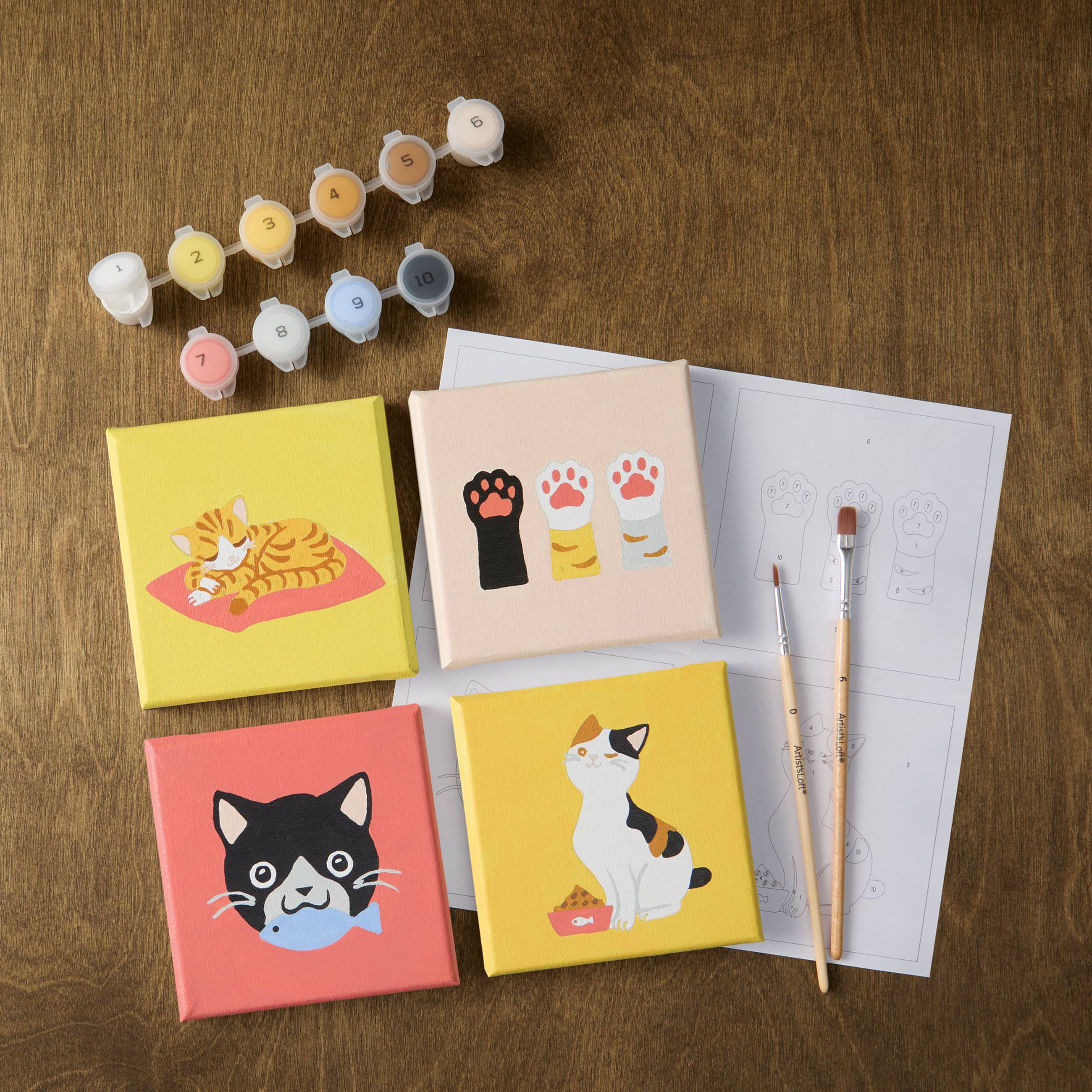 Cats Paint-by-Number Gallery Mini Kit by Artist's Loft®
