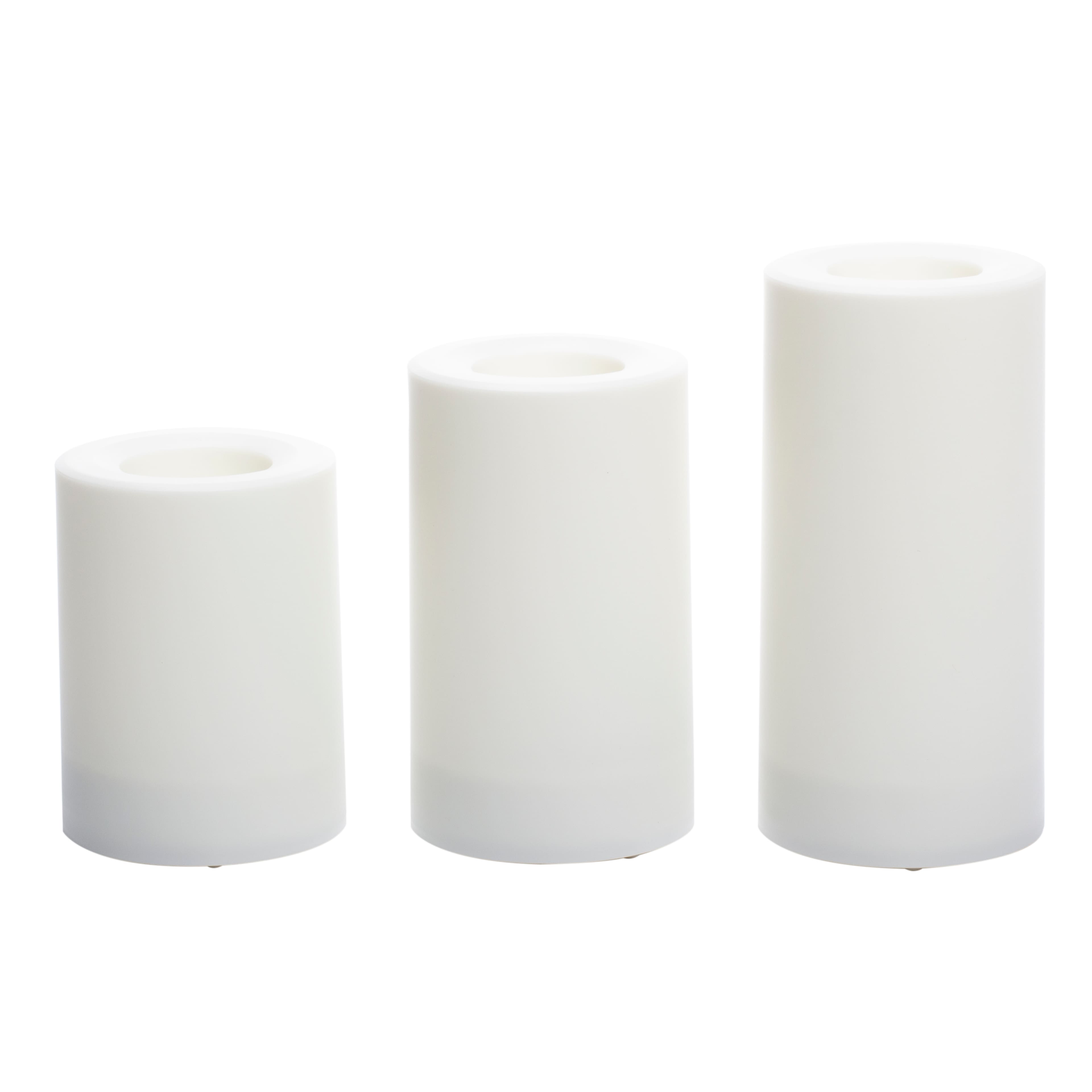 White 3-Pack LED Pillar Candles by Ashland&#xAE;