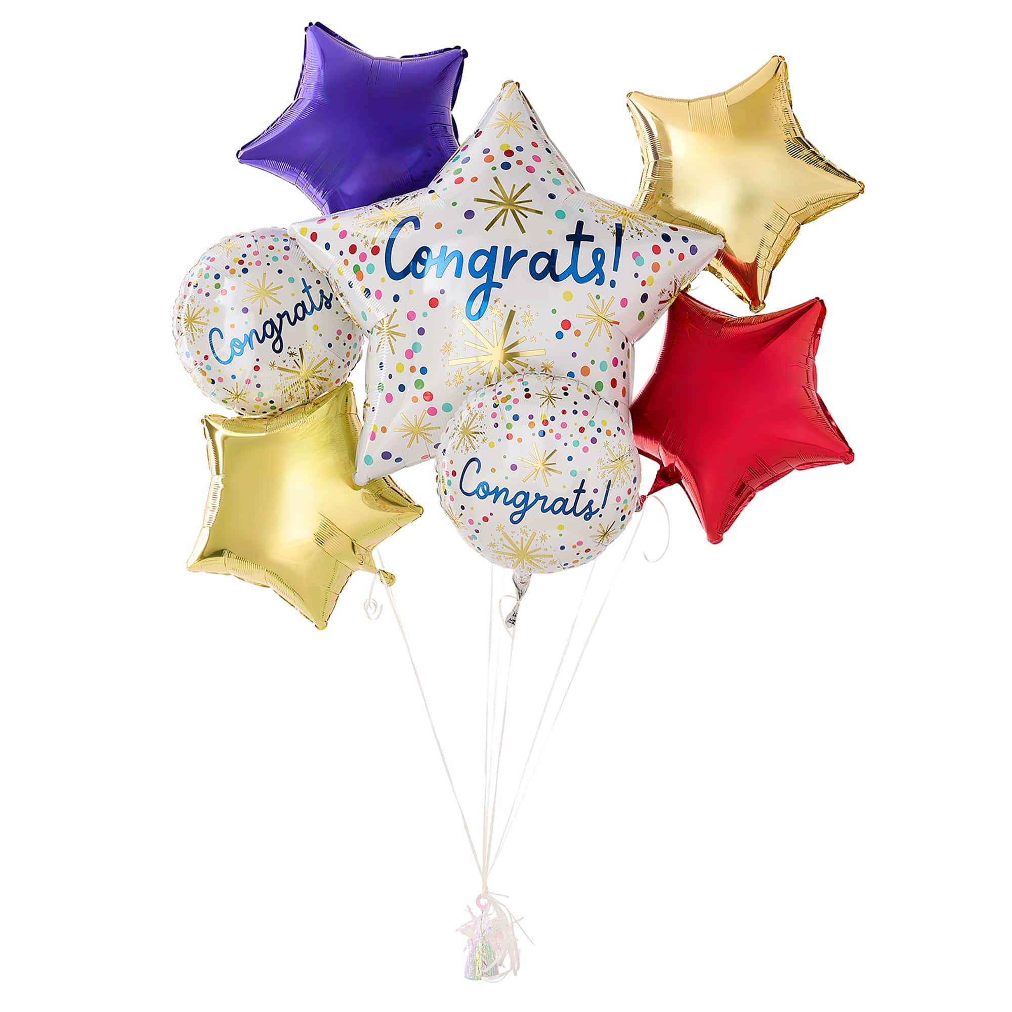 Confetti Congrats Foil Balloon Bundle
