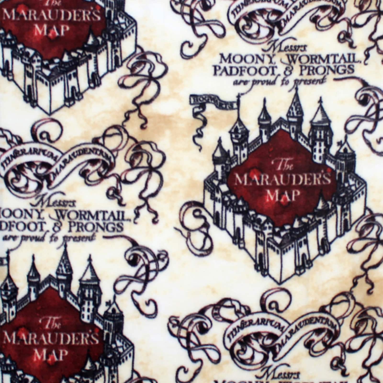 Find The Camelot Fabrics Harry Potter Tan Marauders Map Fleece Fabric At Michaelscom