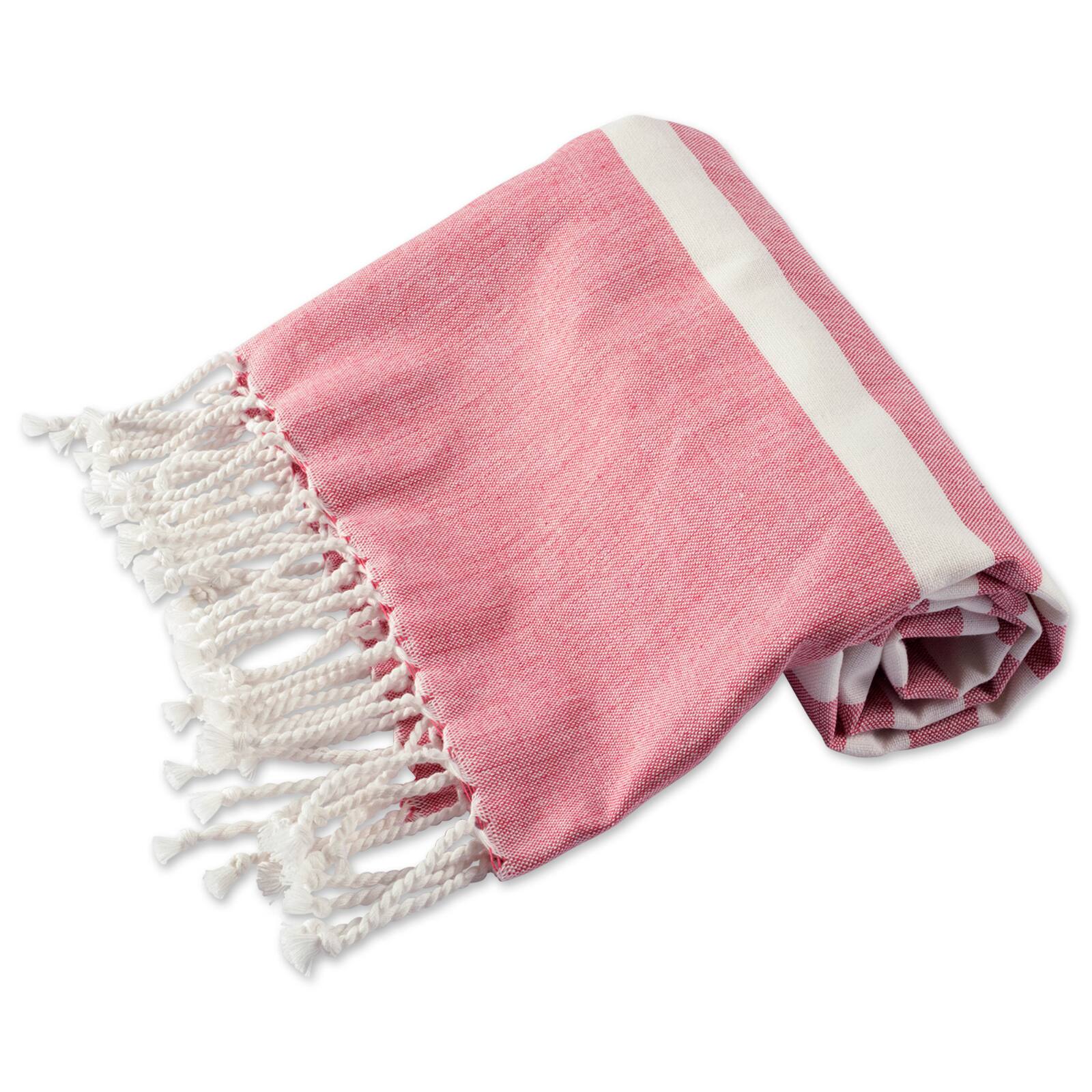 DII&#xAE; Striped Fouta Towel with Fringe
