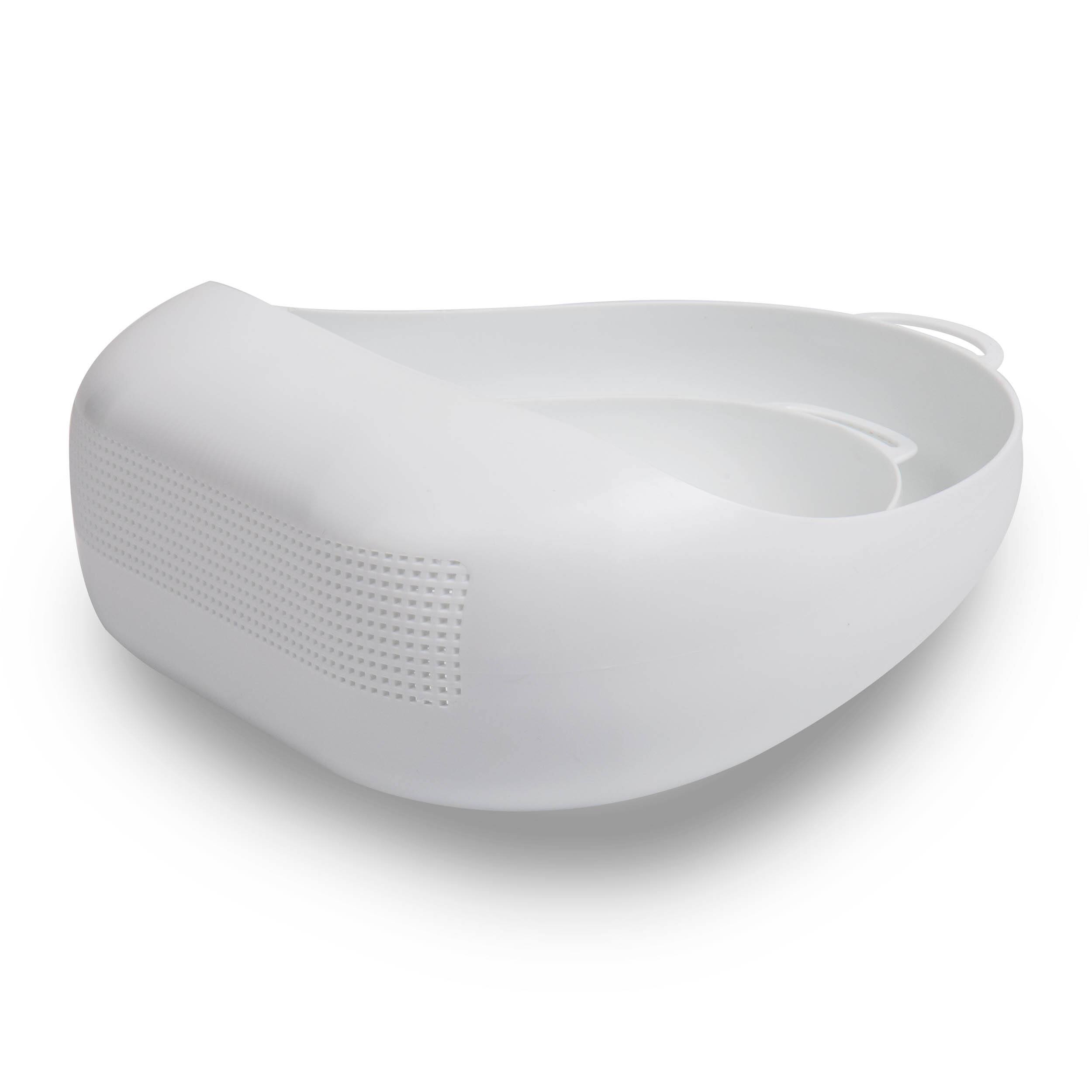 Mind Reader White Plastic Rice Washer/Strainer with Handles, 2ct.