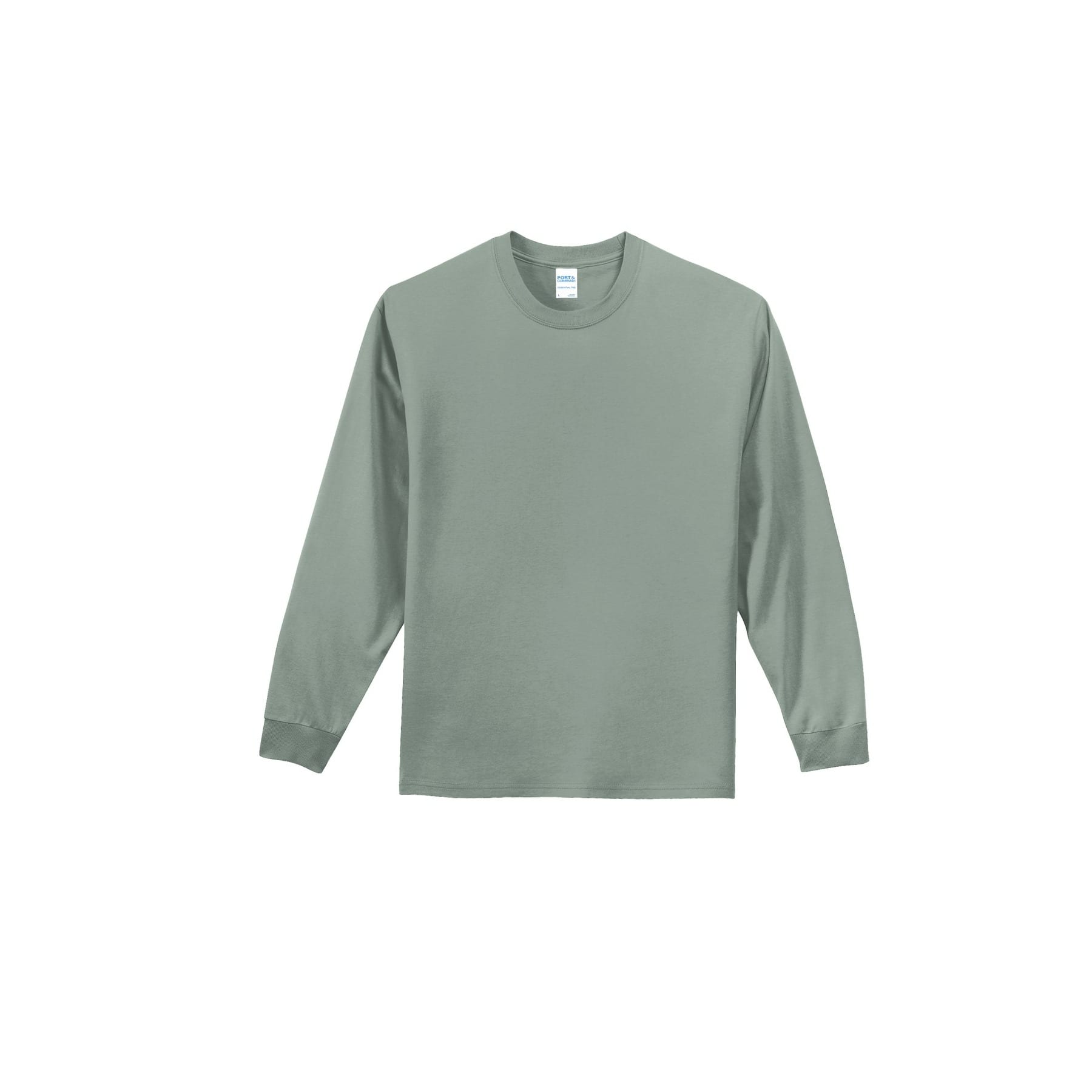STONE ｜LONG-SLEEVED ROUND NECK T-SHIRTS (574B9 Sl 6411_HeatherHeavyMetal_Mens_F_