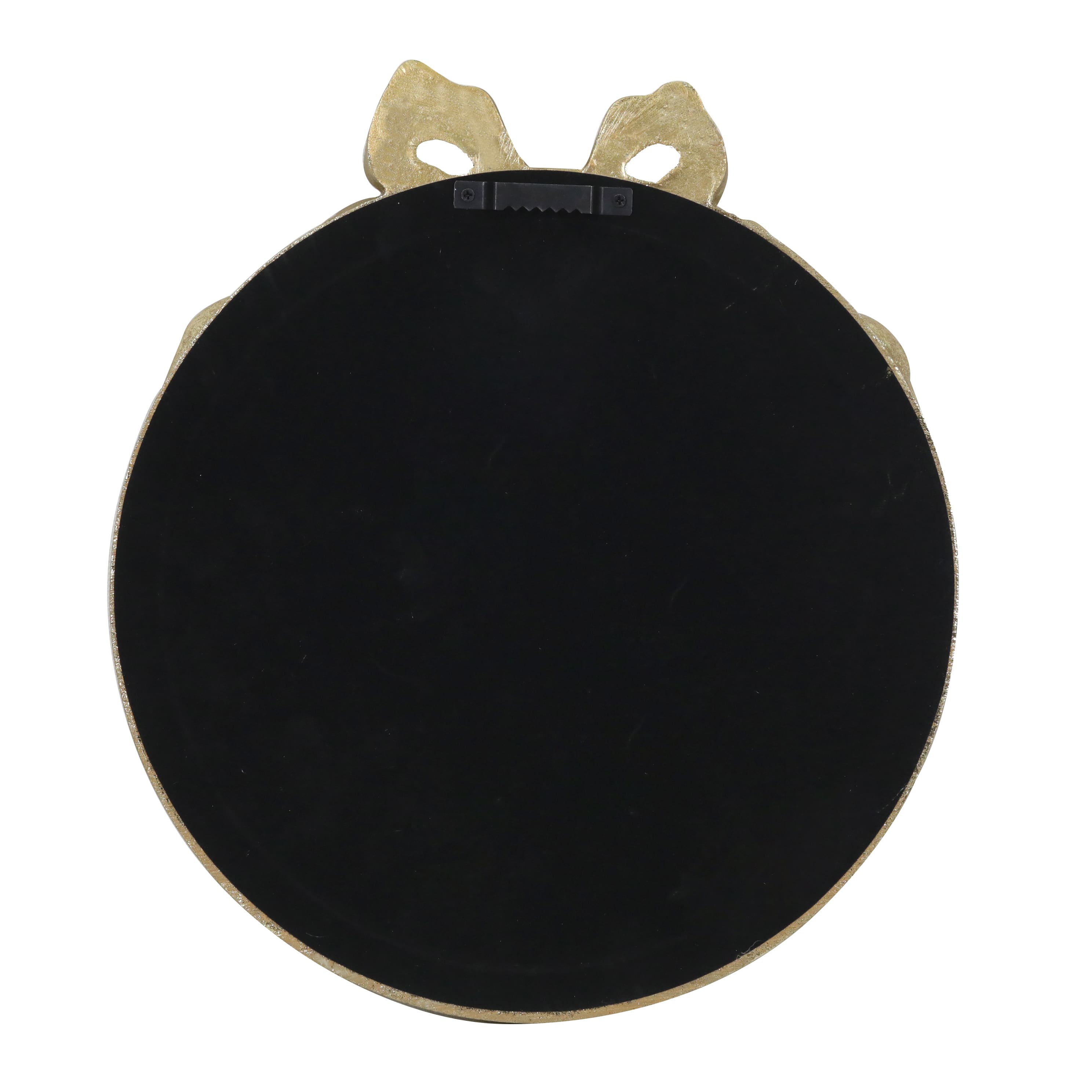 13.75&#x22; Gold Round Mirror with Bow Wall D&#xE9;cor by Ashland&#xAE;