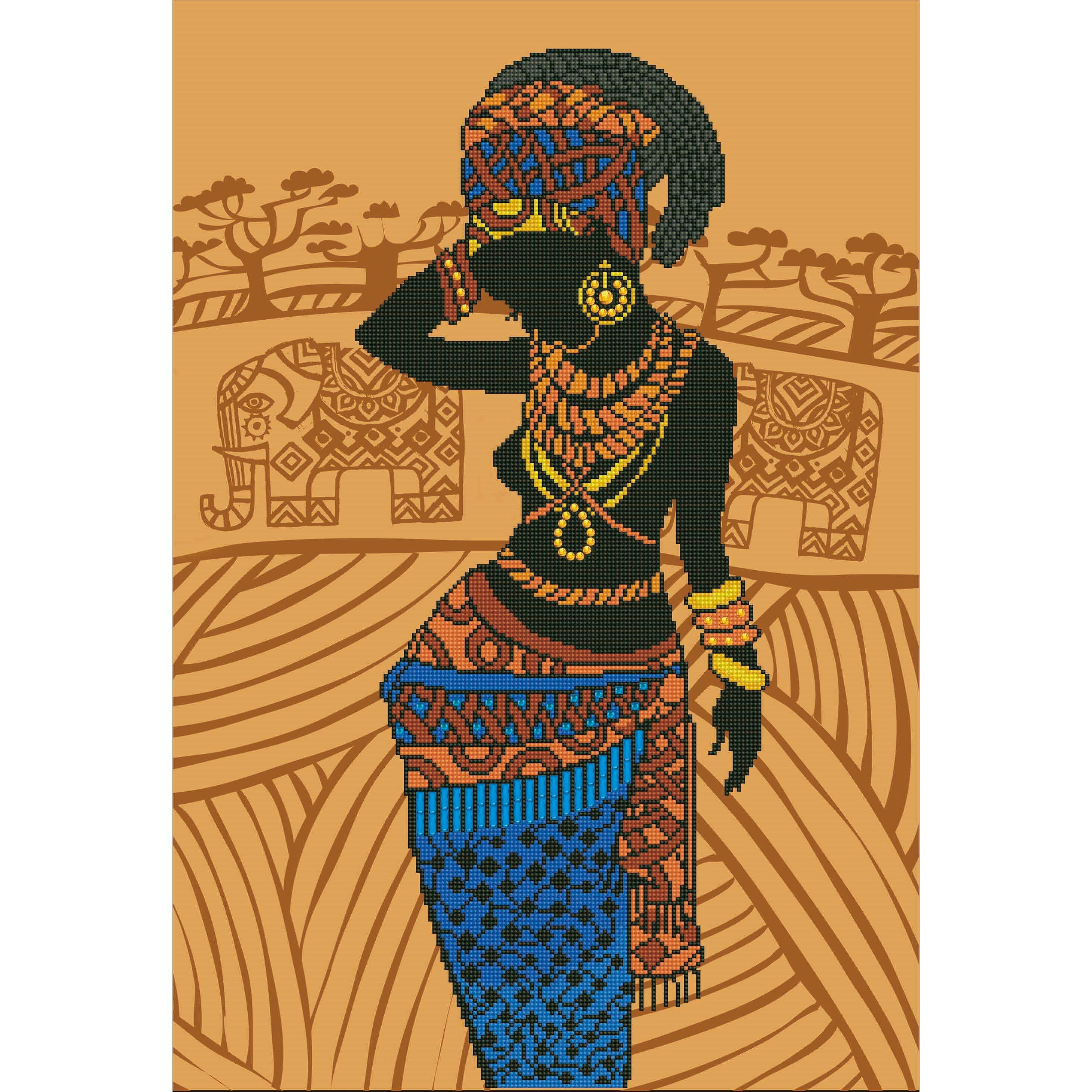 Diamond Dotz® African Princess Advanced Kit Diamond Painting Kits