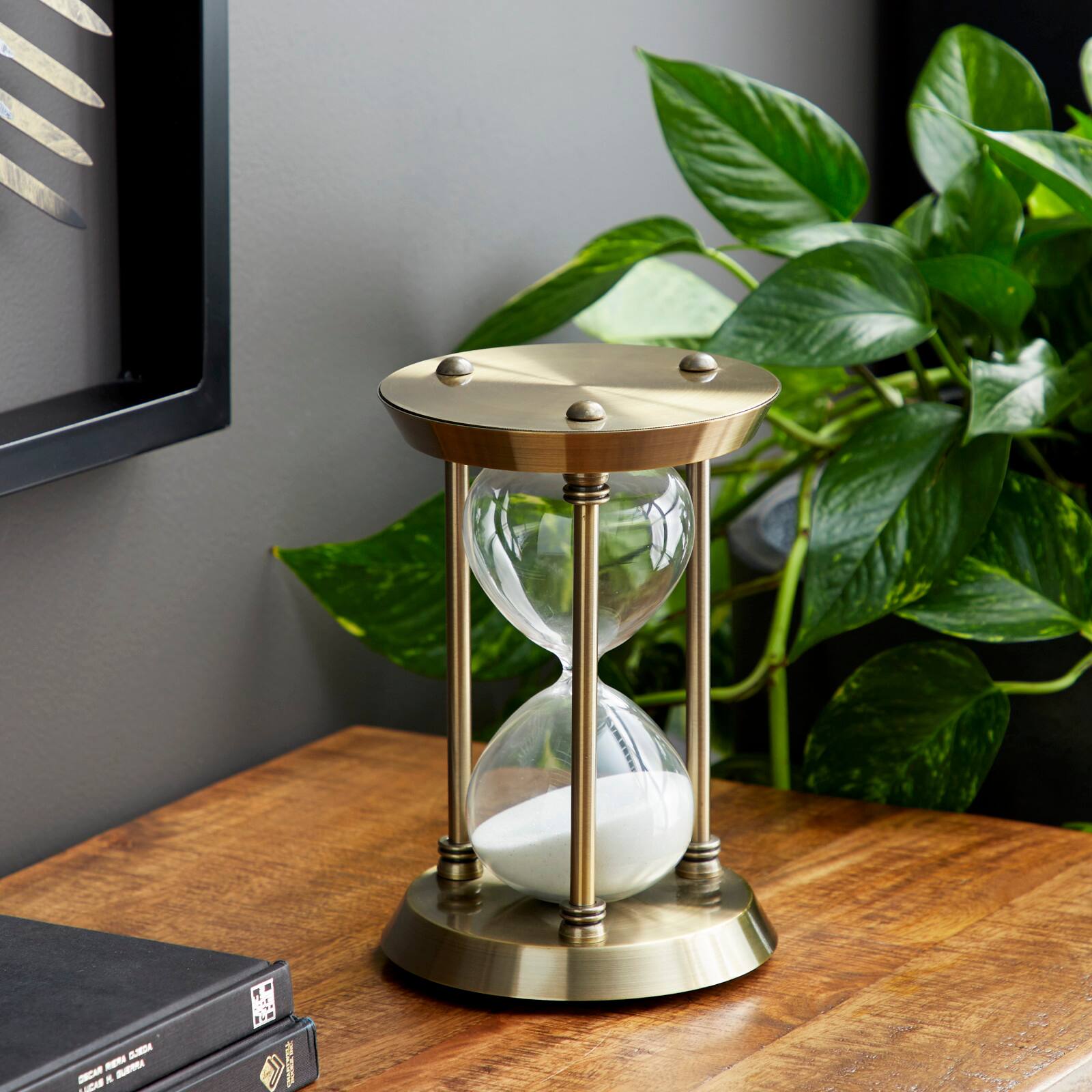 9&#x27;&#x27; Brass Metal Glam Timer