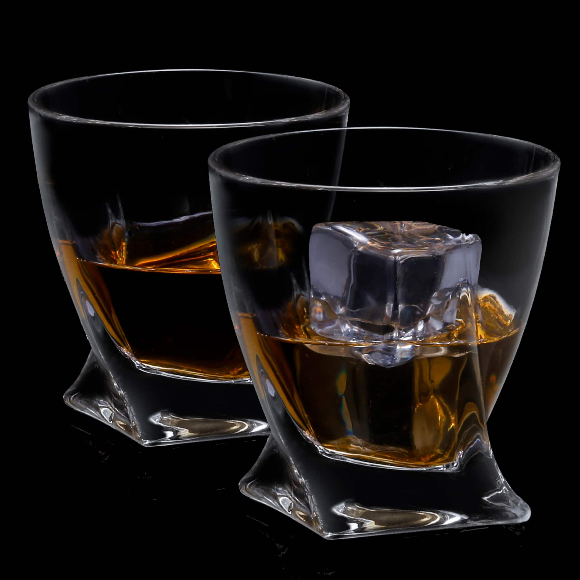 JoyJolt&#xAE; 10.8oz. Atlas Crystal Whiskey Glasses, 2ct.