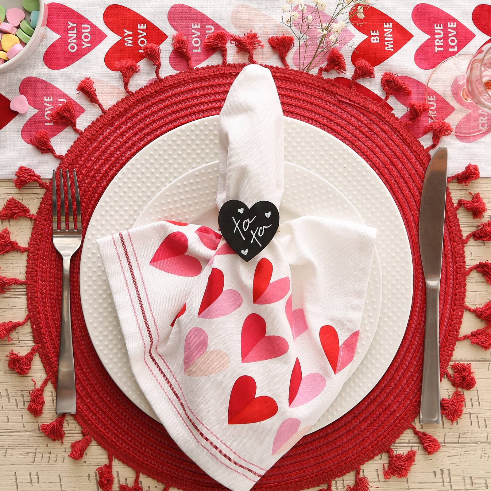 DII® Heart Chalkboard Napkin Rings, 6ct.
