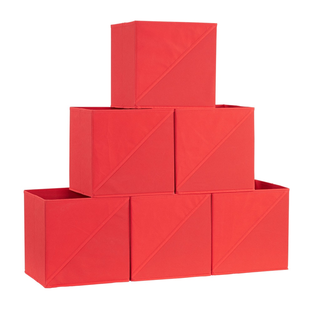 Household Essentials Storage Cubes with Diagonal Handle, 6ct.