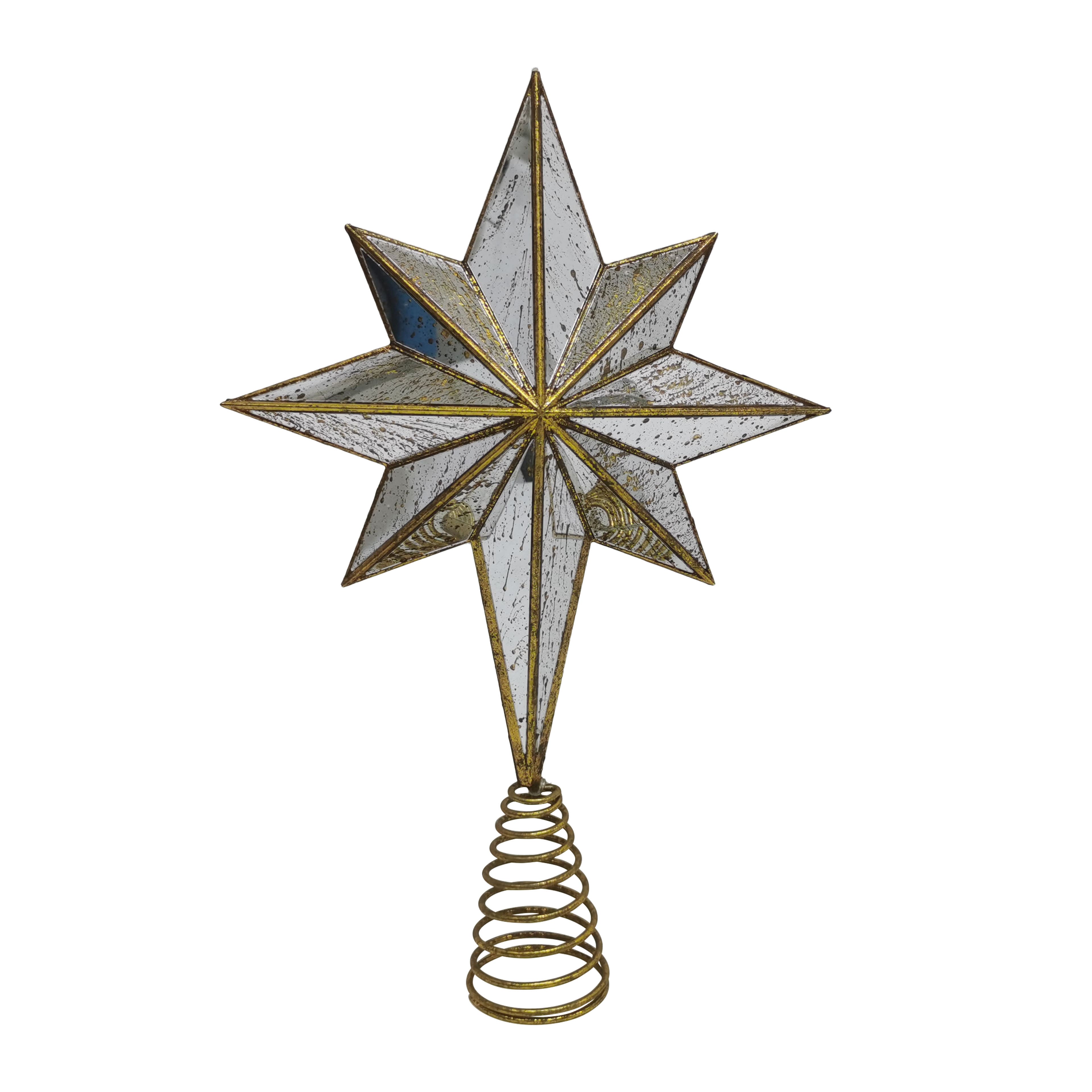 15" Gold Bethlehem Star Lighted Tree Topper by Ashland®