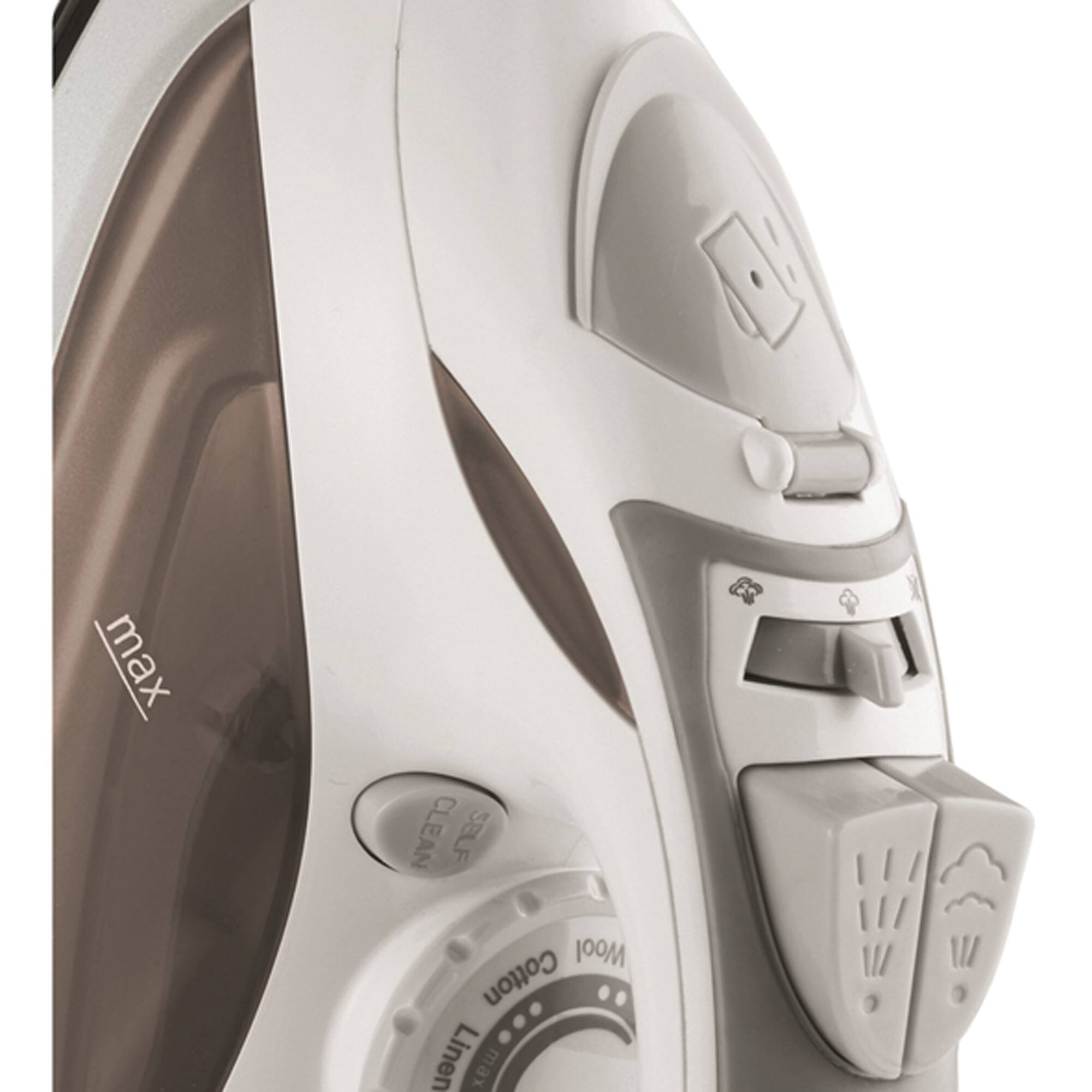 Brentwood® White Steam Iron with Auto Shutoff
