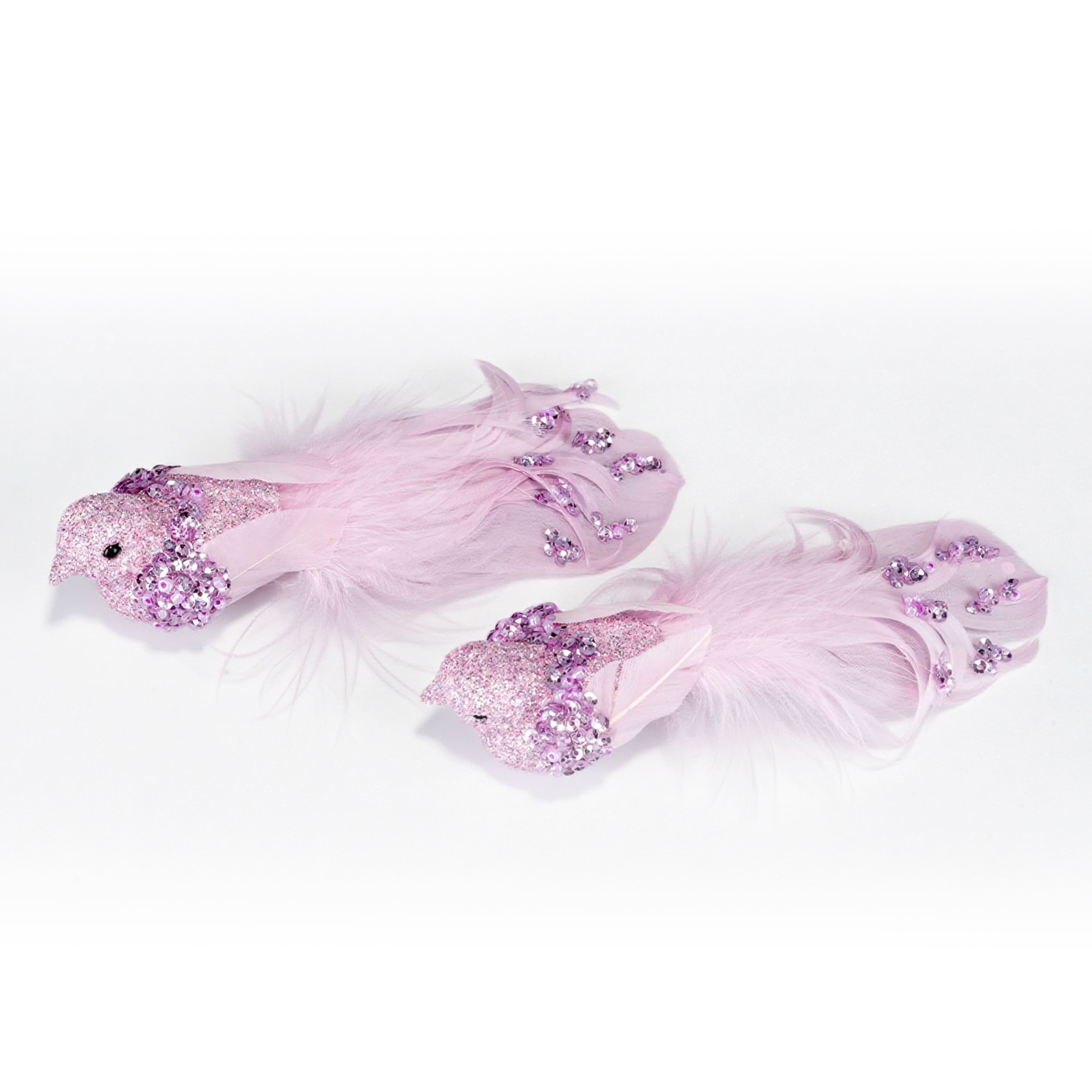 Pink Glitter Clip-On Birds, 2ct. by Ashland&#xAE;