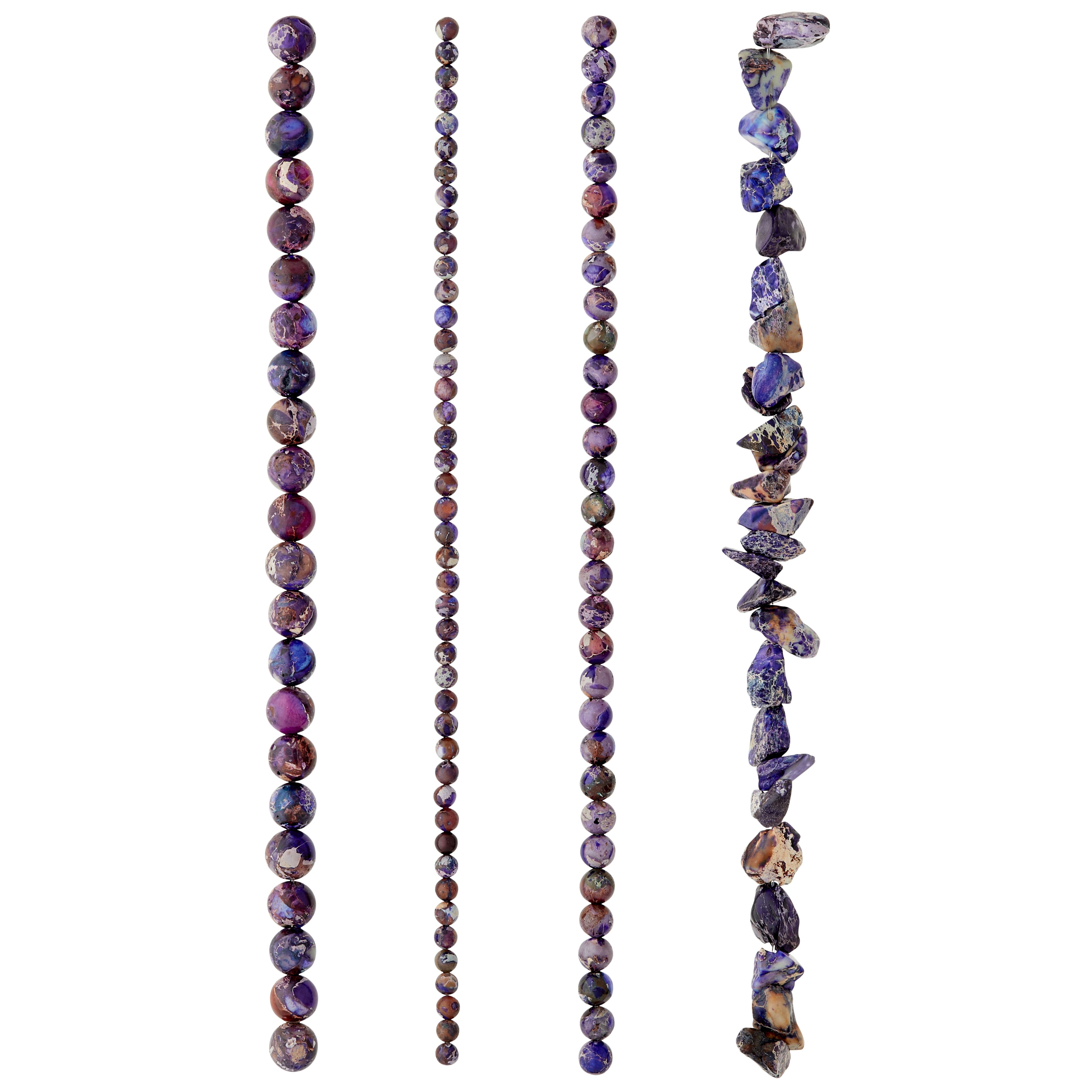 Dark Purple Jasper Semi-Precious Beads Value Pack by Bead Landing&#x2122;