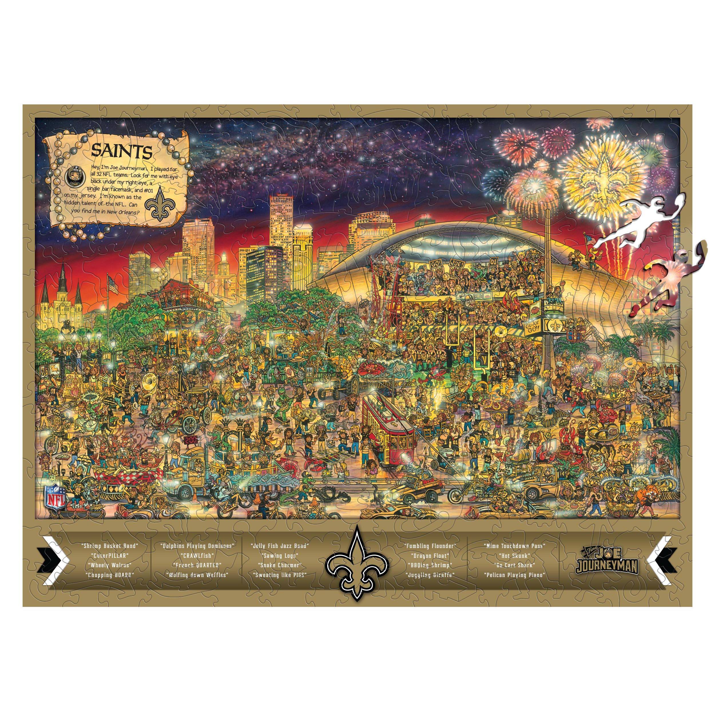 Joe Journeyman NFL Wooden Puzzle