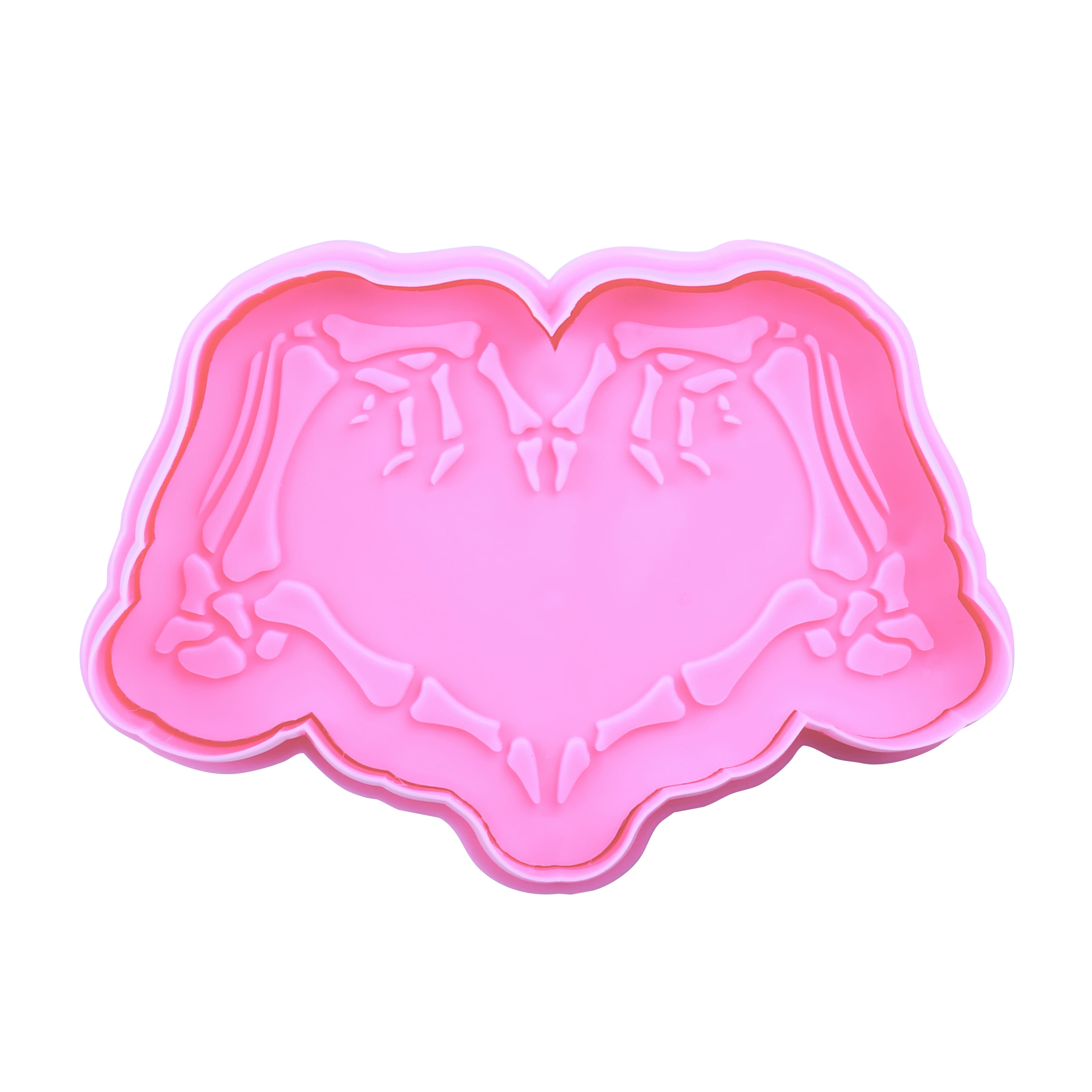 3&#x22; Skeletal Heart Cookie Stamper by Makery&#x2122;