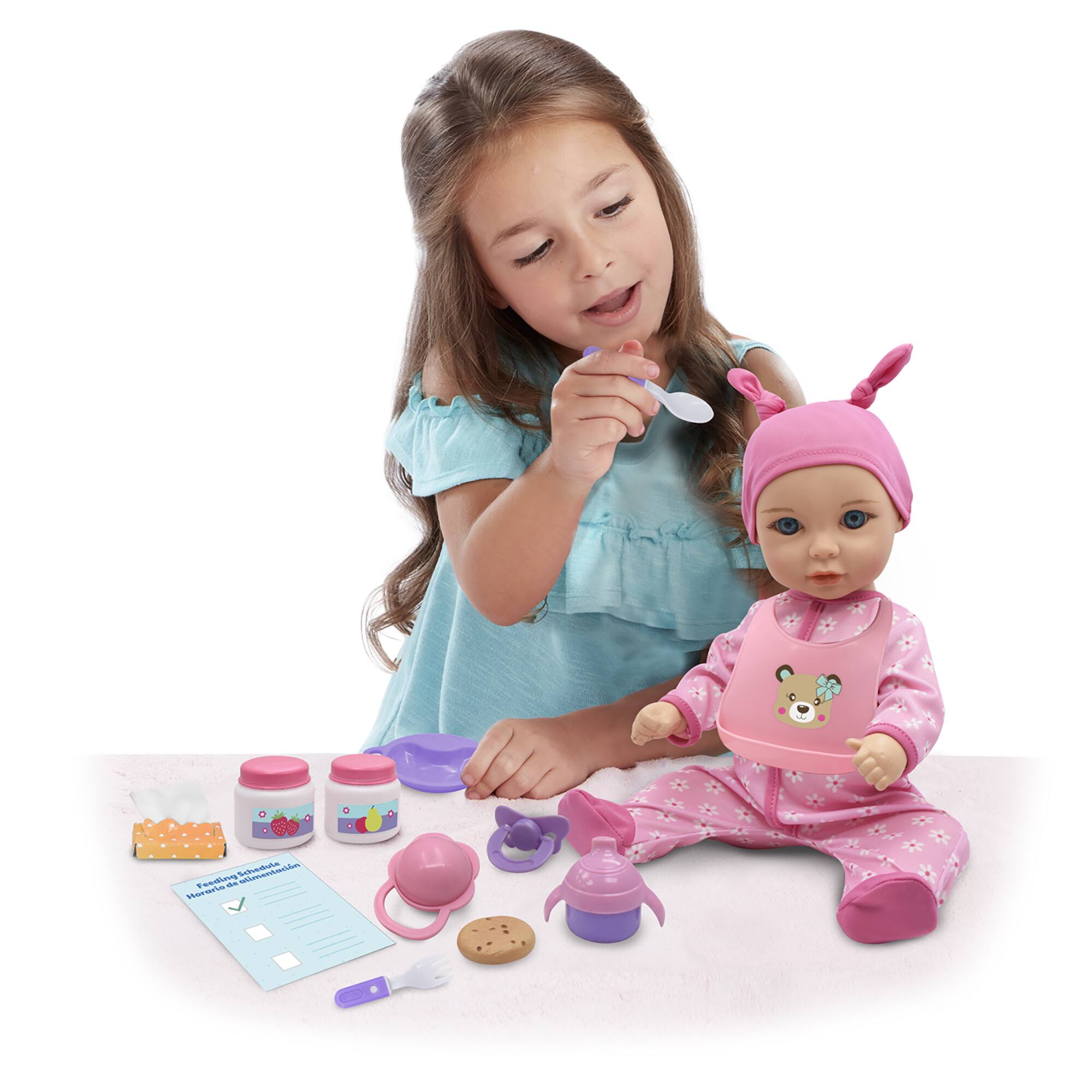 Little Darlings Baby Doll Feed &#x26; Care Deluxe Playset
