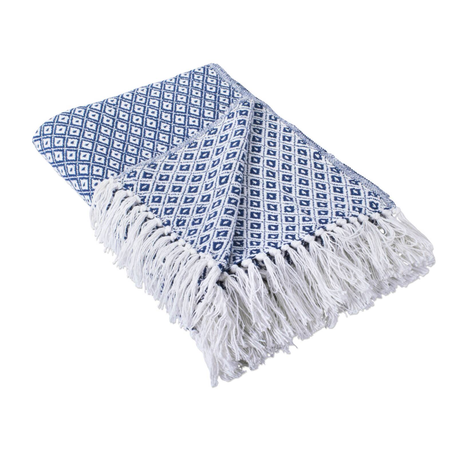 Nautical Blue Mini Diamond Throw