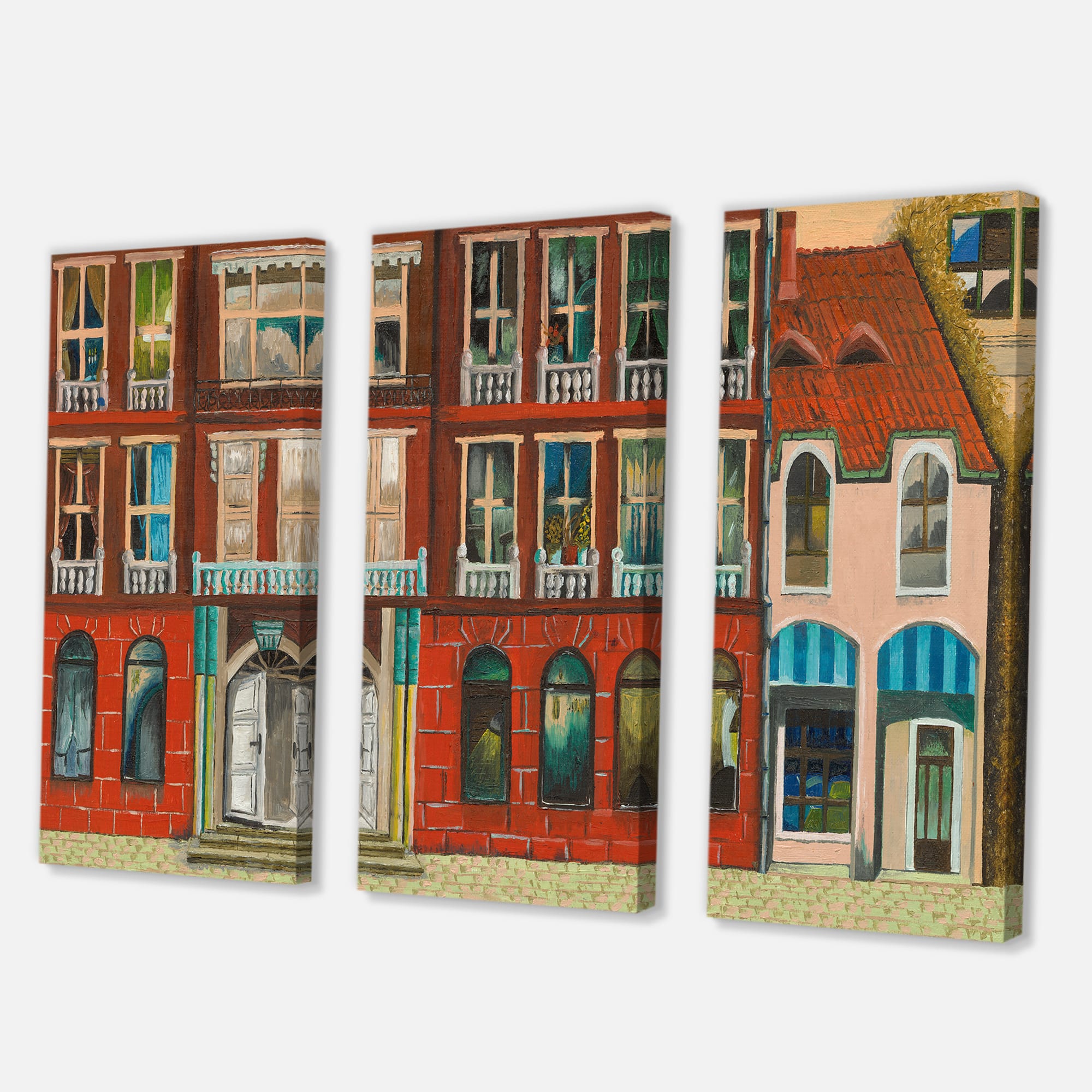 Designart - Red Facade of Shop In Paris I