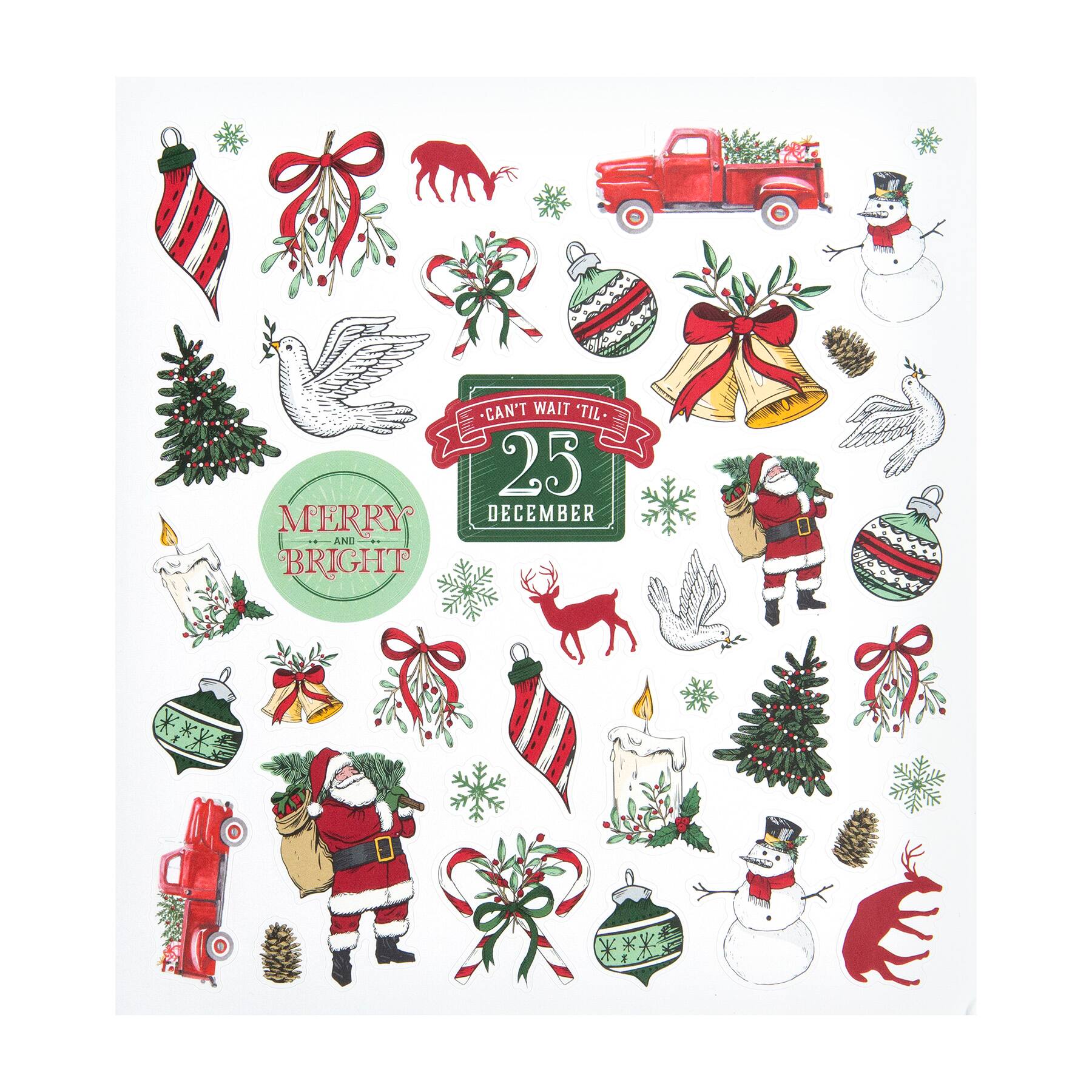 Download Farmhouse Christmas Stickers By Craft Smart Michaels PSD Mockup Templates