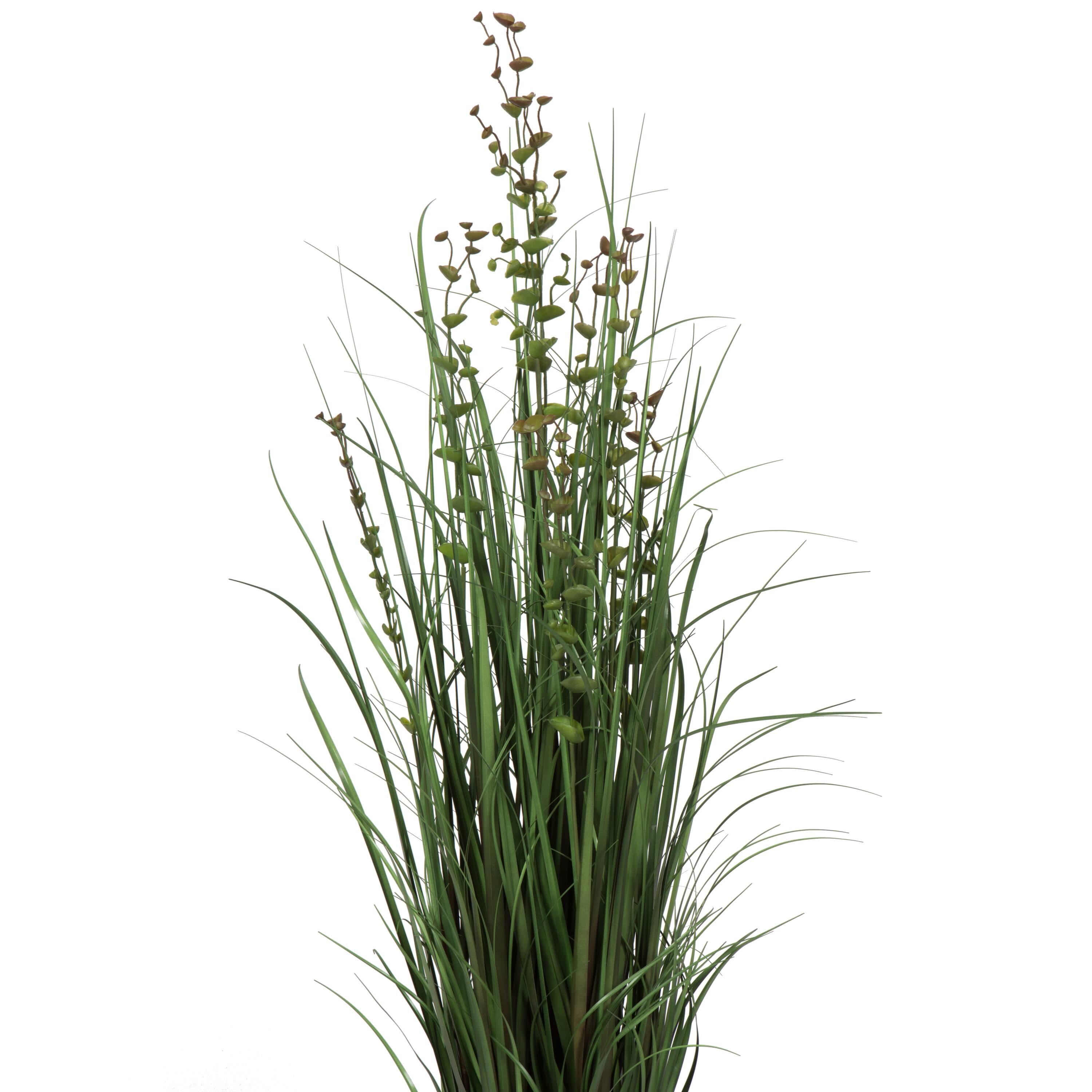 Artificial Potted Green Grass & Eucalyptus