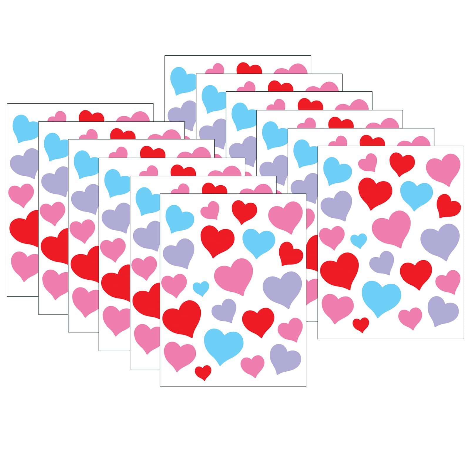 Teacher Created Resources Charming Hearts Stickers, 12 Packs of 120