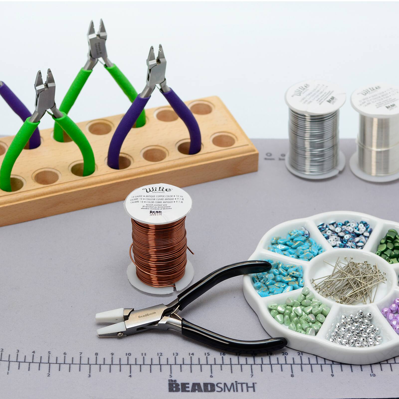 The Beadsmith® Double Nylon Jaw Chain Nose Pliers