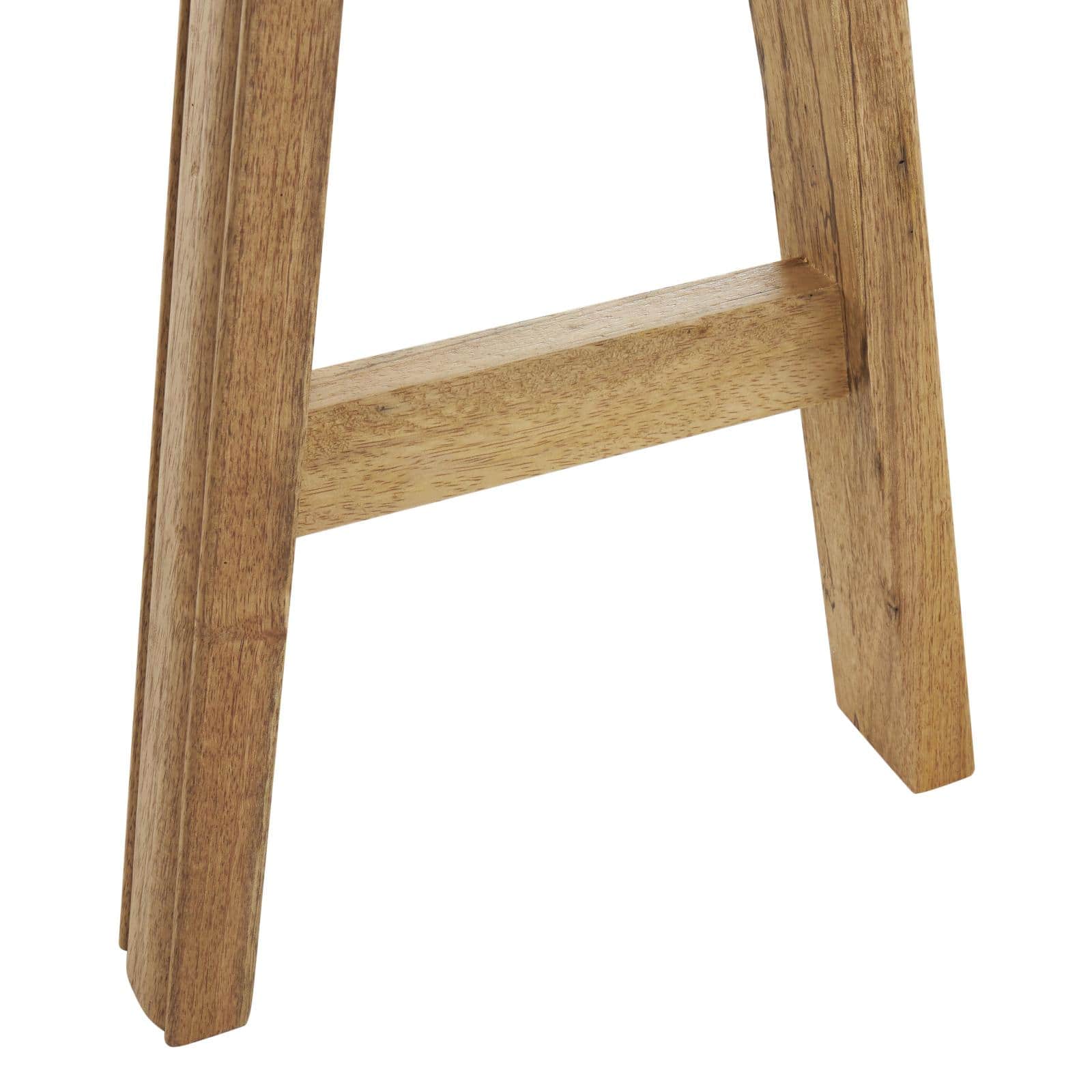 47.25" Brown Mango Wood Handmade Traditional Home Bench