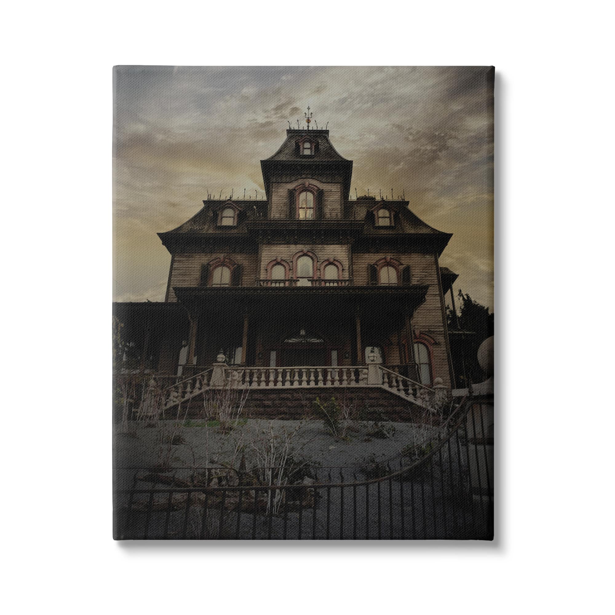 Stupell Industries Haunted House Landscape Canvas Wall Art