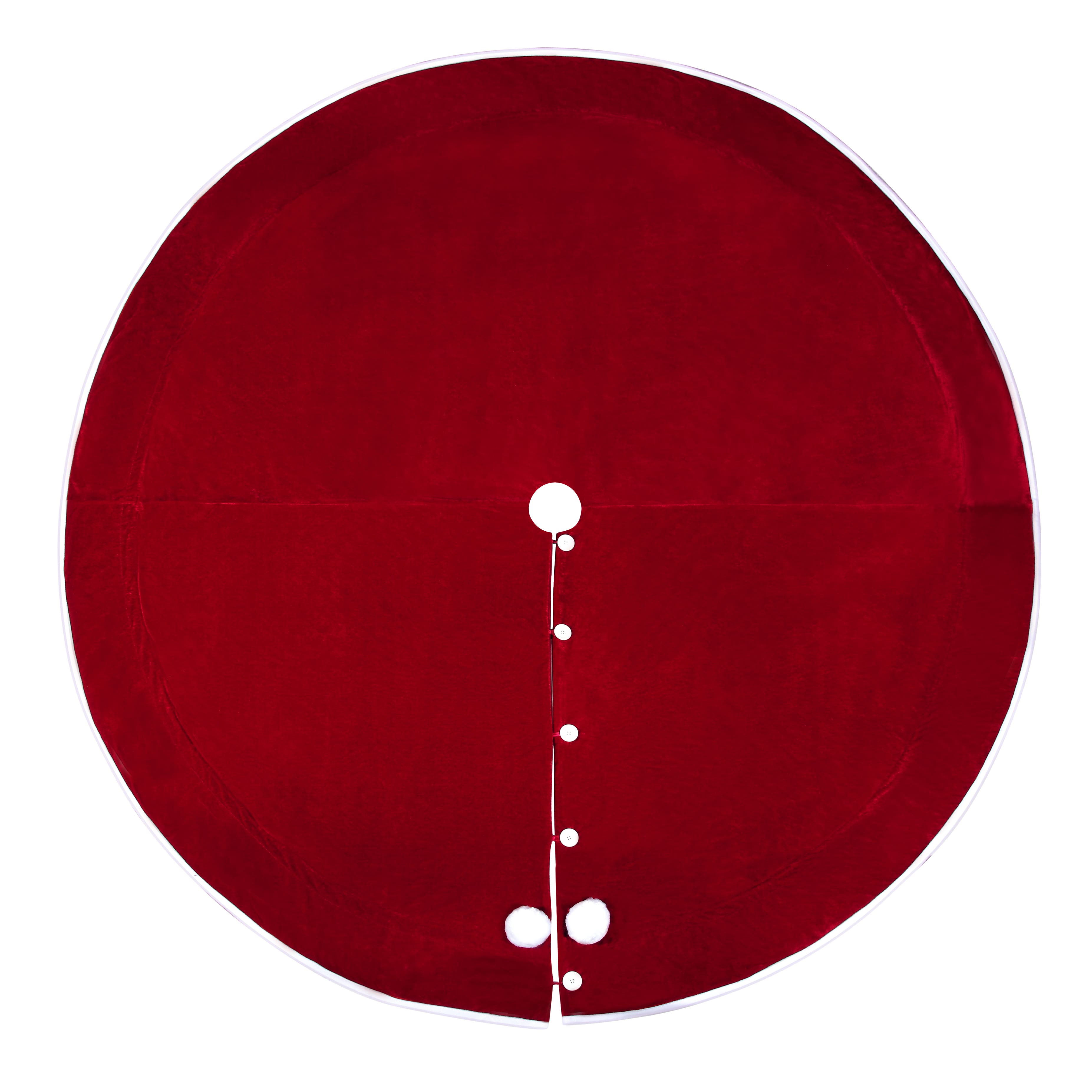 Haute Decor Santa&#x27;s Surprise&#x2122; 80&#x22; Red &#x26; White Christmas Hideaway Tree Skirt