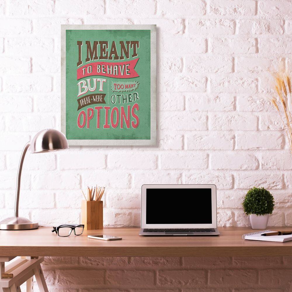 Stupell Industries Too Many Options Canvas Wall Art