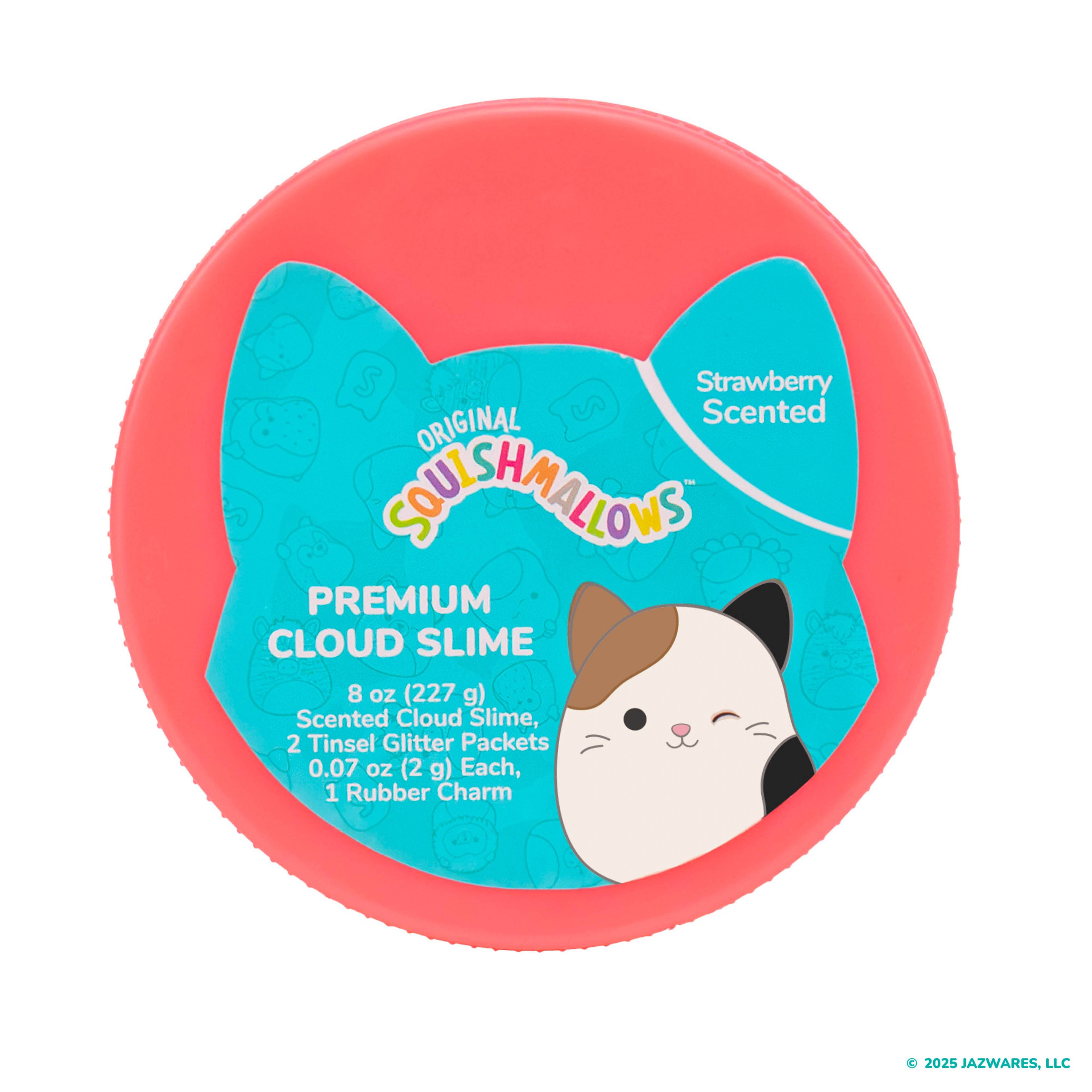 Original Squishmallows&#x2122; Malcolm the Mushroom Strawberry Scented Cloud Slime