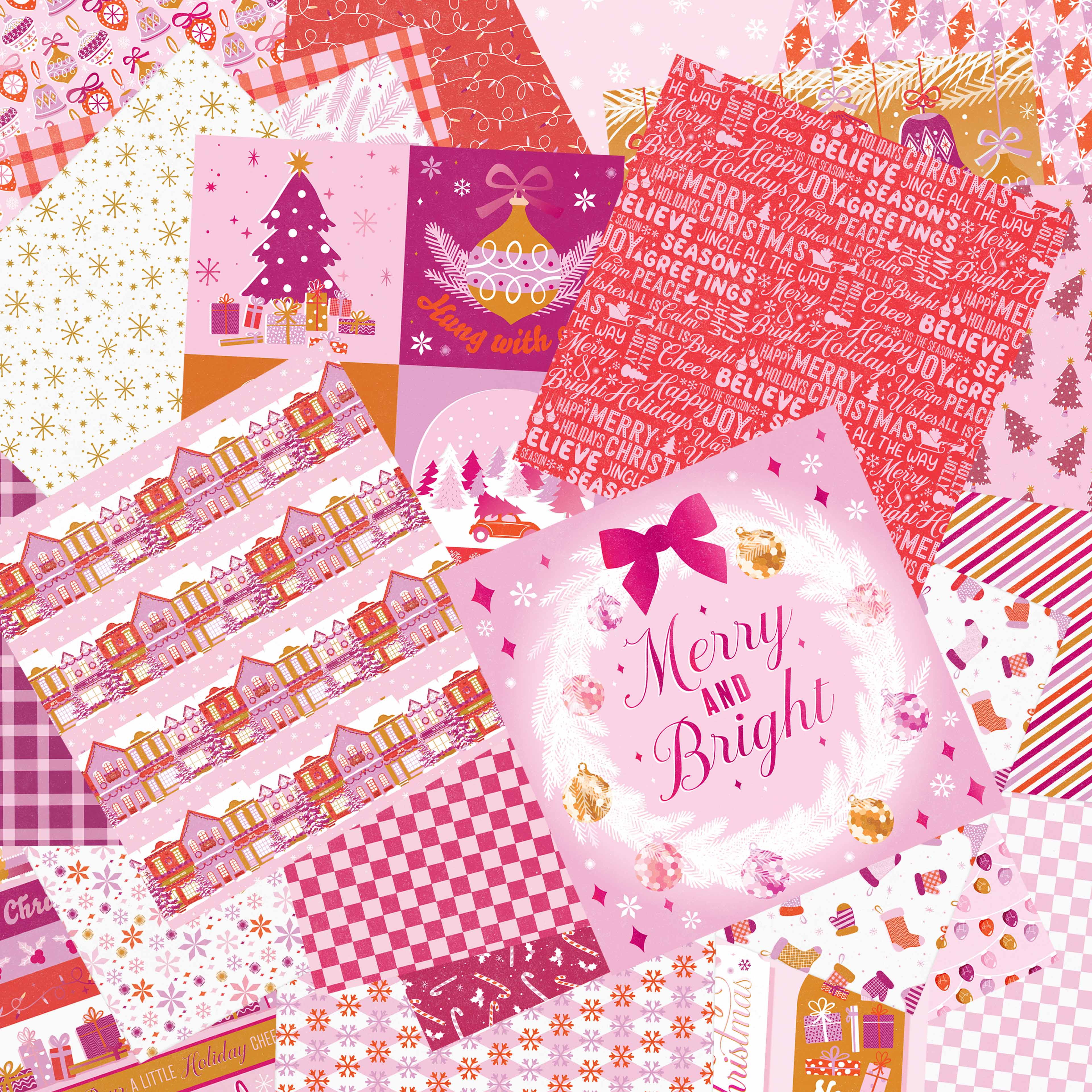 6&#x22; x 6&#x22; Holiday Cheers Double-Sided Paper Pad by Recollections&#x2122;, 24 Sheets