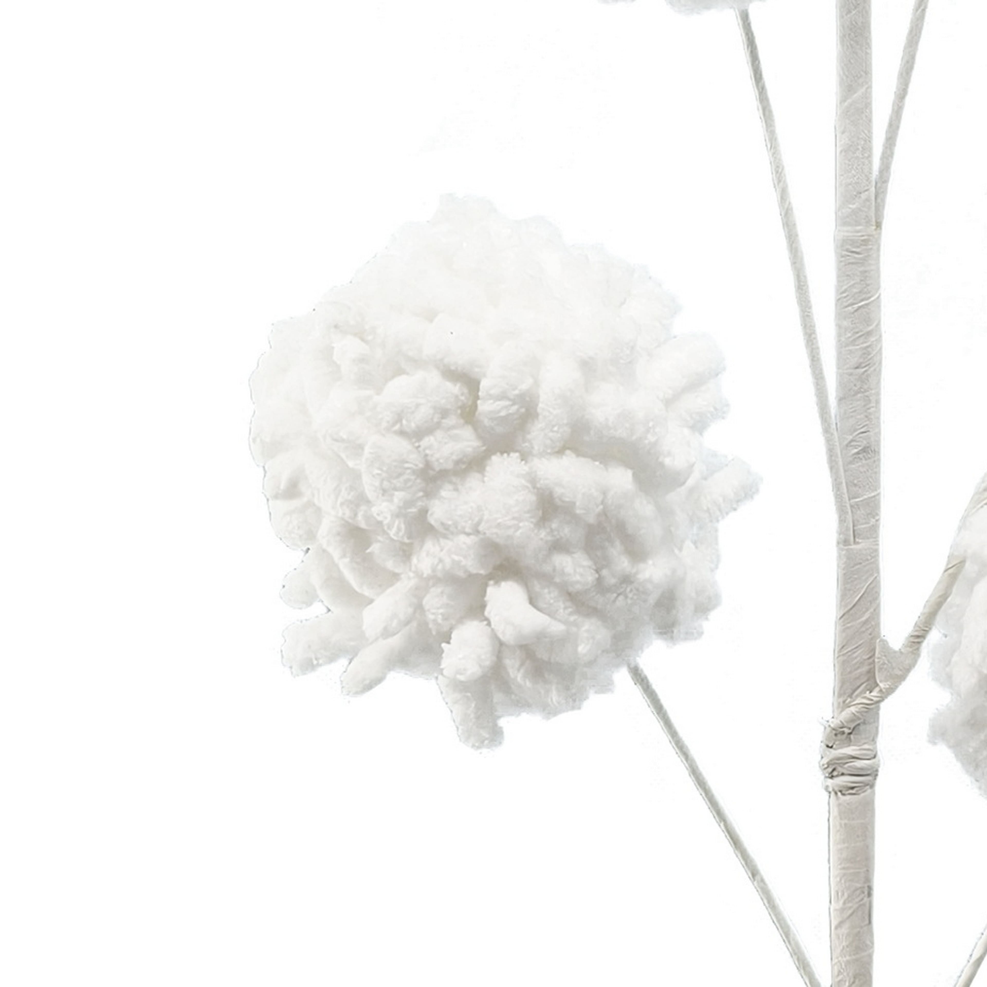 27&#x22; White Pom Pom Stem by Ashland&#xAE;