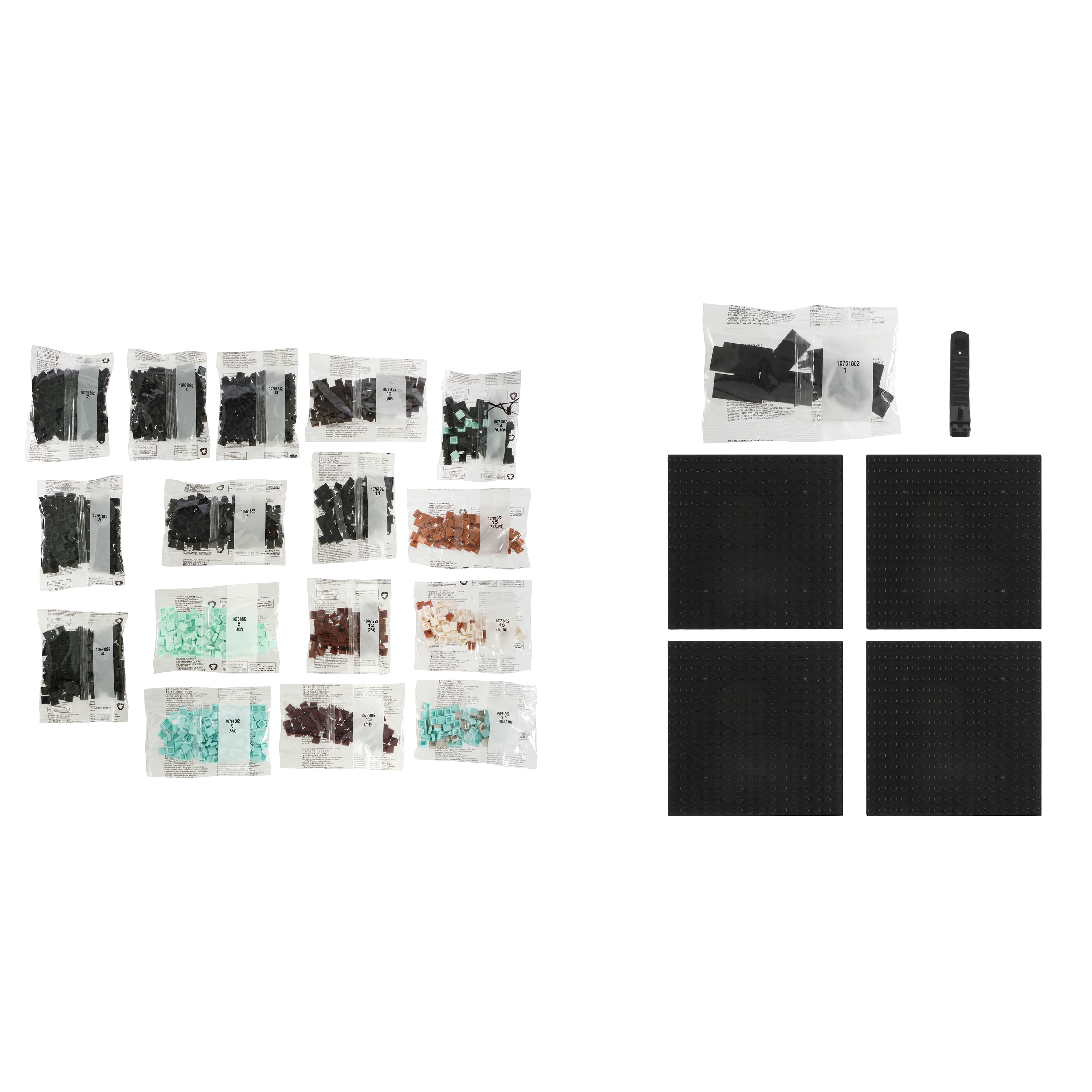 Trousse d’art pixellisé en briques à thème de cheval de 25,4 cm x 25,4 cm de Make Market