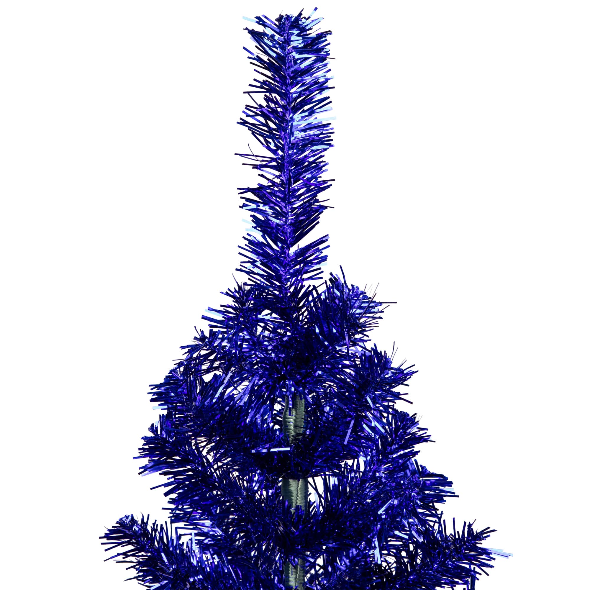 3ft. Unlit Blue Tinsel Artificial Christmas Tree
