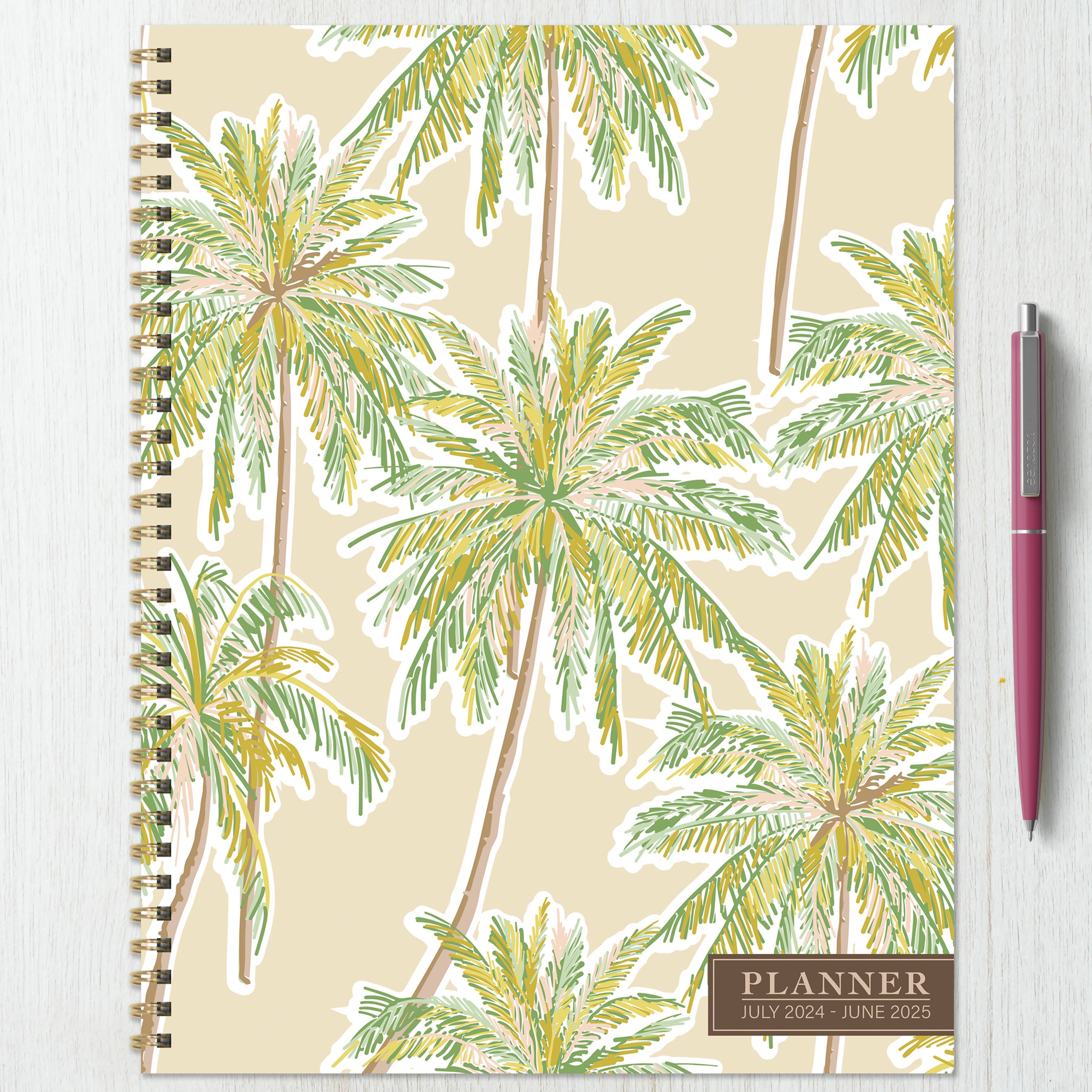 TF Publishing 2024 - 2025 Positano Palms Large Spiral Planner