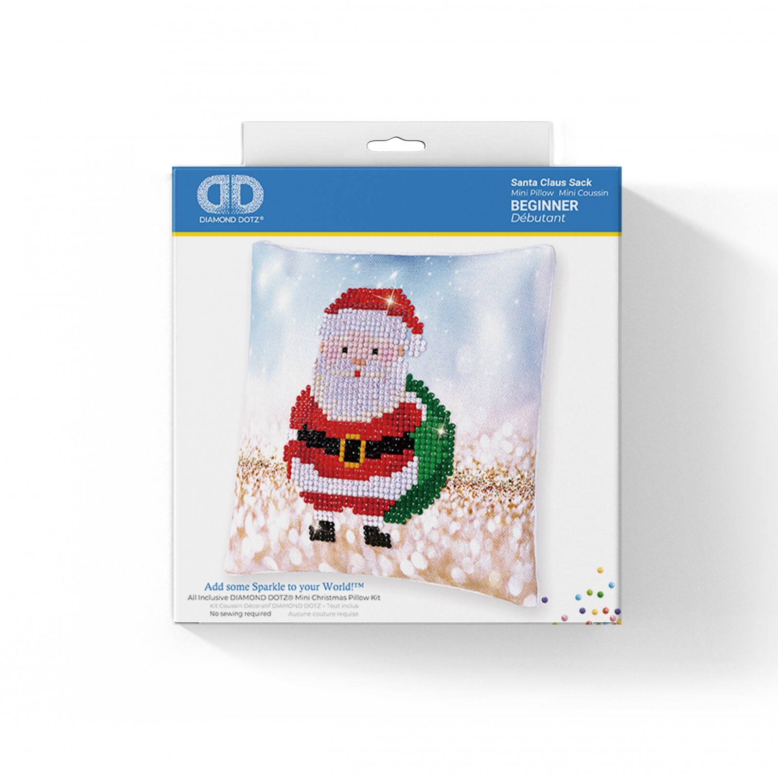 Diamond Dotz® Beginner Santa Claus Sack Decorative Mini Pillow Kit