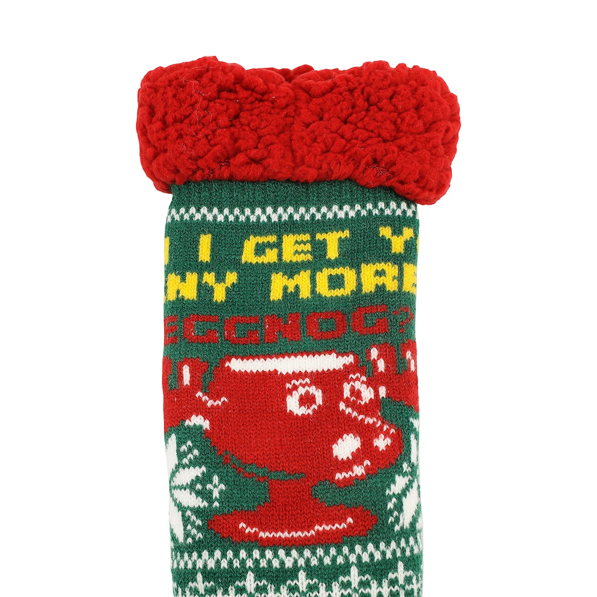 Christmas Vacation™ More Eggnog Adult Sherpa-Lined Quarter Crew Socks